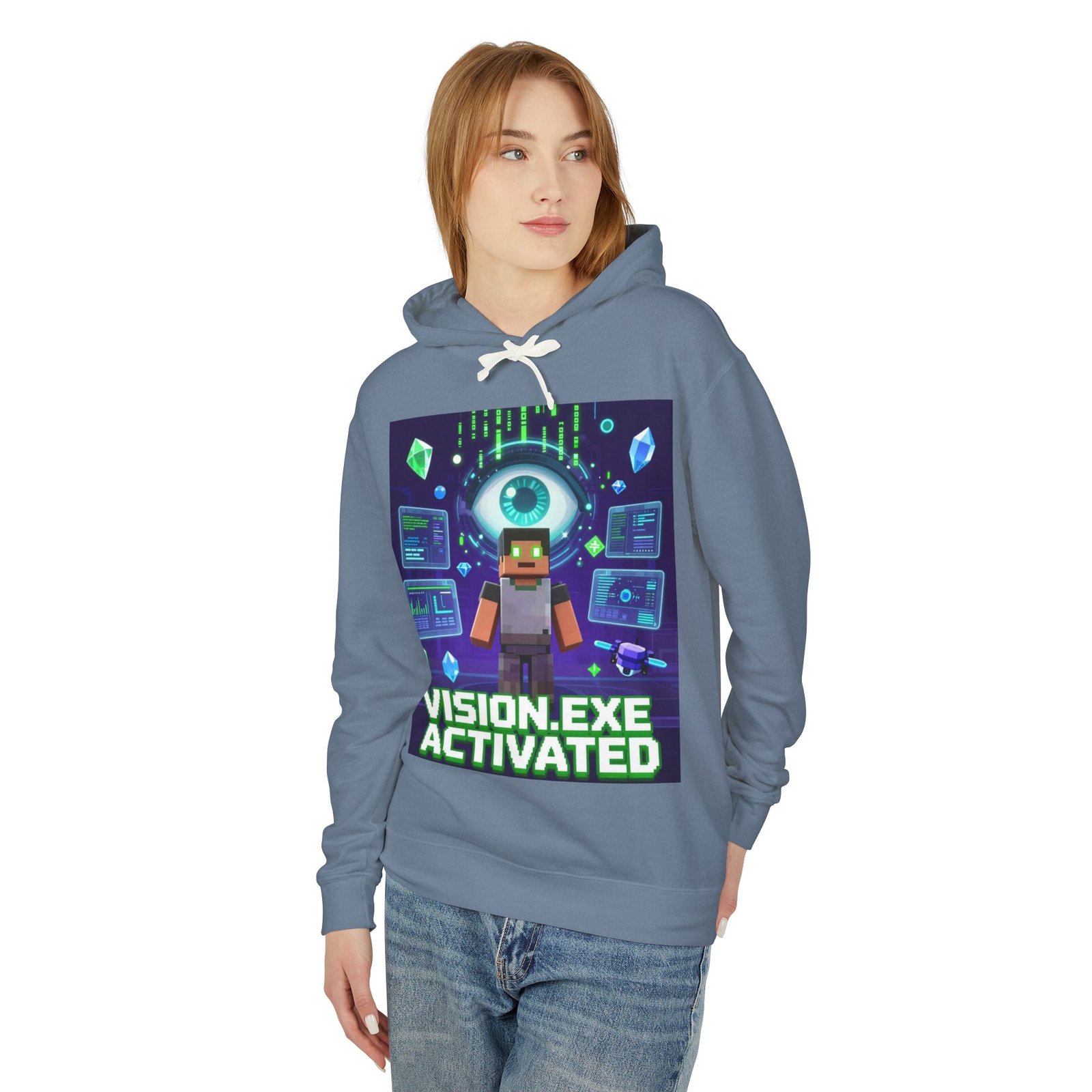 Vision.exe Activated Hoodie — Retro Gamer Tech Graphic Sweatshirt - Image 35
