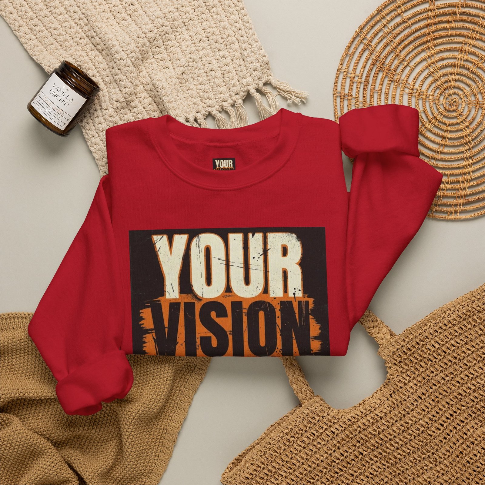 Crewneck Sweatshirt — “Your Vision Is Valid” Inspirational Graphic - Image 56