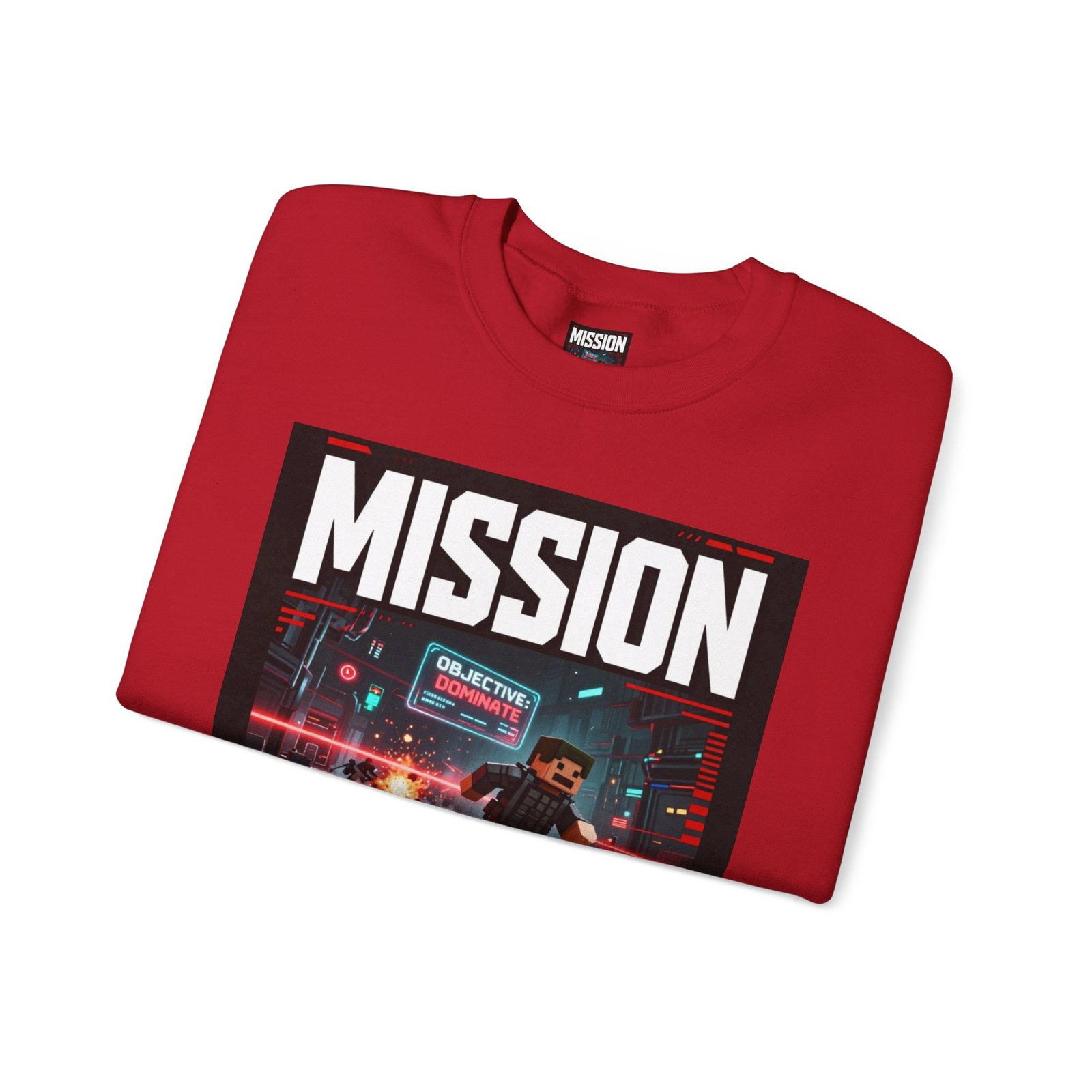 Mission Mode Crewneck Sweatshirt — Gaming Graphic Streetwear - Image 55