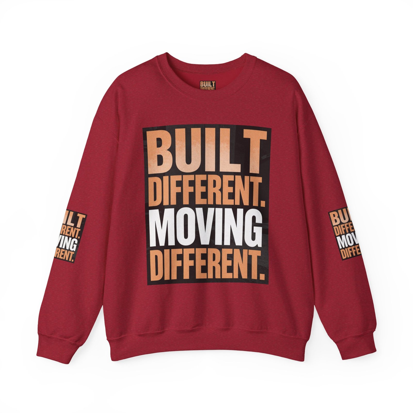 Built Different Crewneck Sweatshirt — "Built Different. Moving Different." Graphic Pullover - Image 49