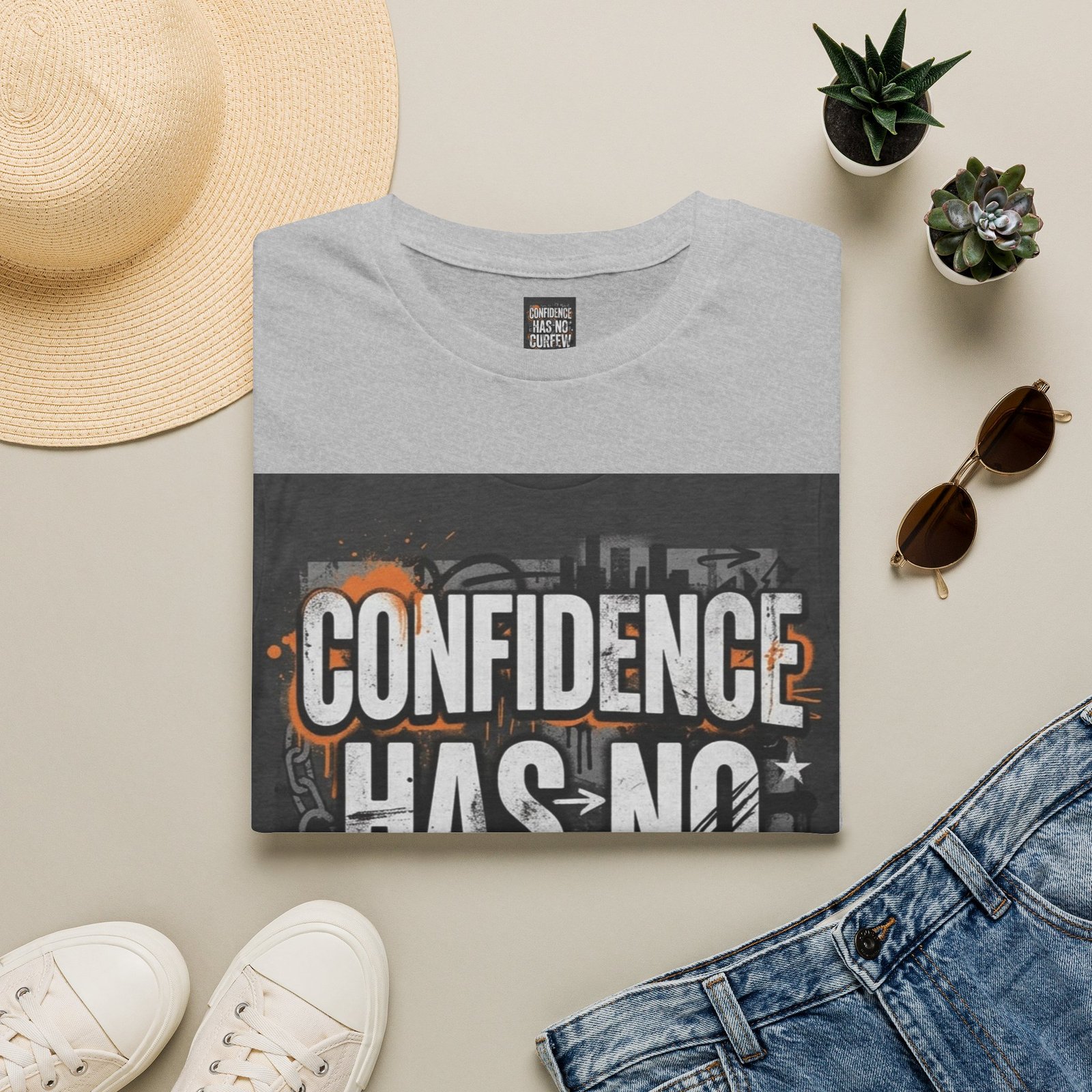 Confidence Has No Curfew T-Shirt — Empowering Urban Graphic Tee - Image 13