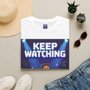 Keep Watching T-Shirt — Gamer Pixel Character Tee