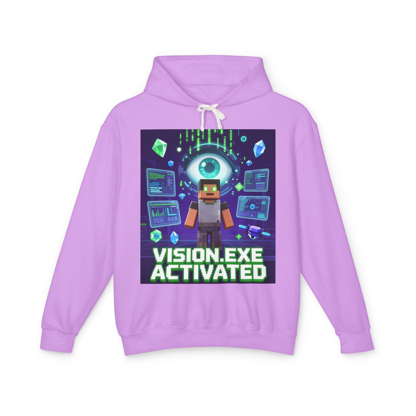 Vision.exe Activated Hoodie — Retro Gamer Tech Graphic Sweatshirt - Image 13