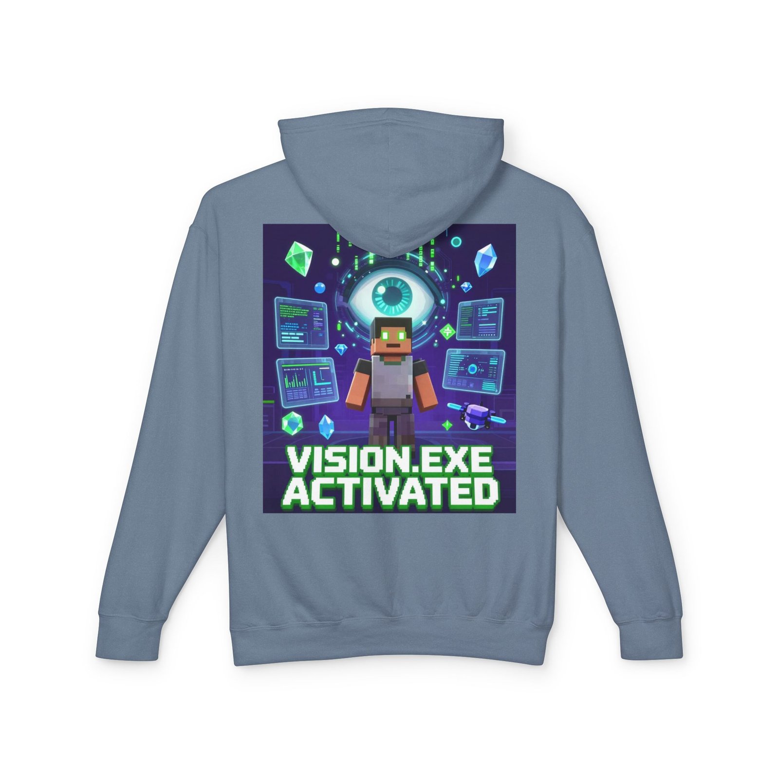 Vision.exe Activated Hoodie — Retro Gamer Tech Graphic Sweatshirt - Image 34