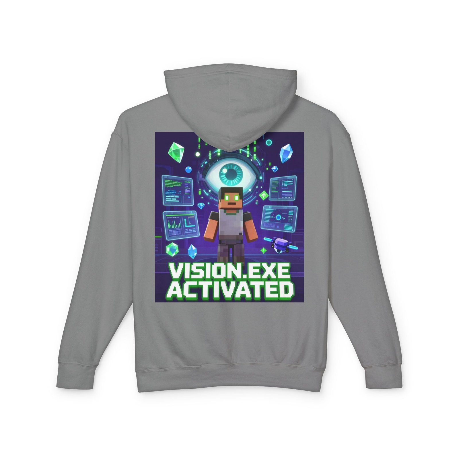 Vision.exe Activated Hoodie — Retro Gamer Tech Graphic Sweatshirt - Image 30