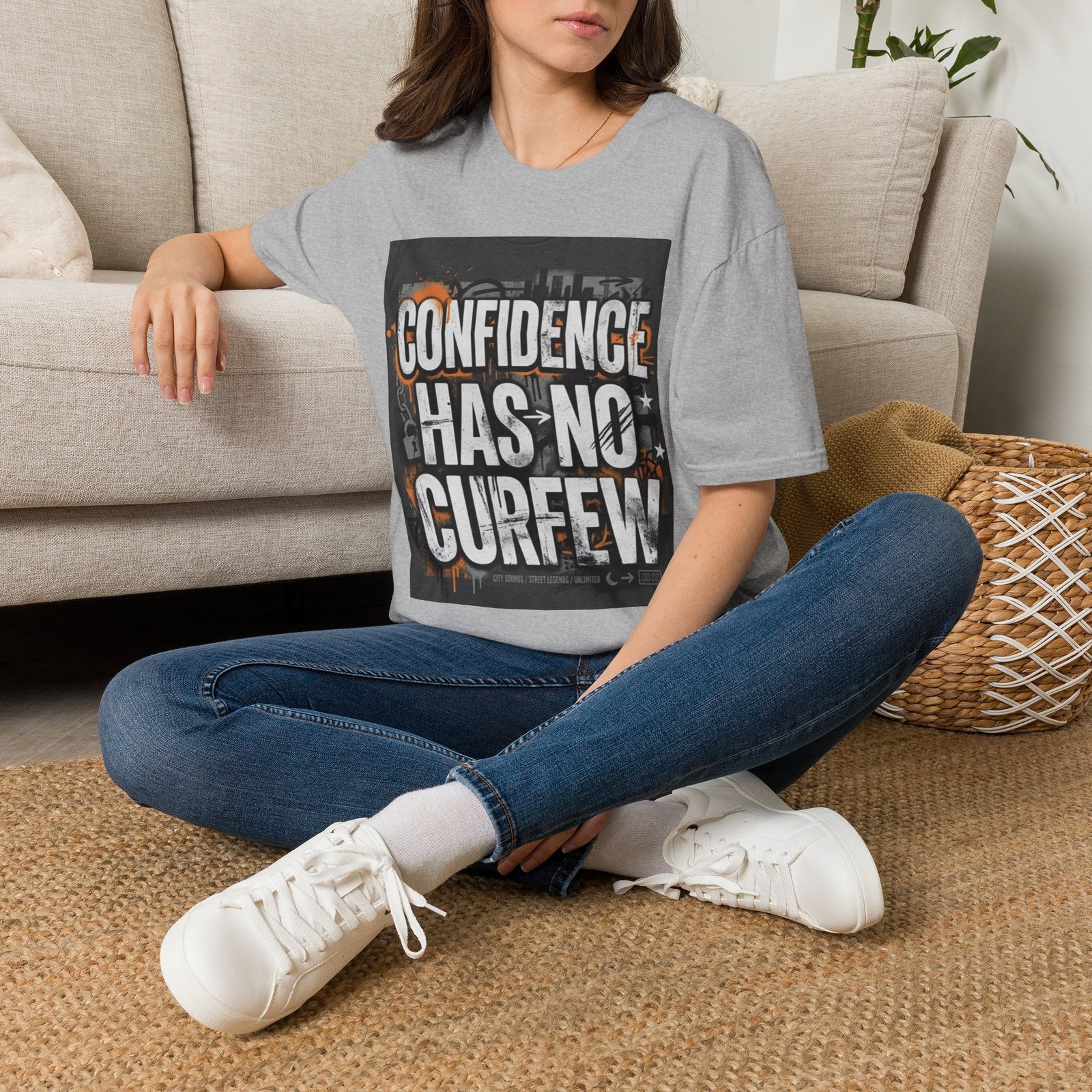 Confidence Has No Curfew T-Shirt — Empowering Urban Graphic Tee - Image 14
