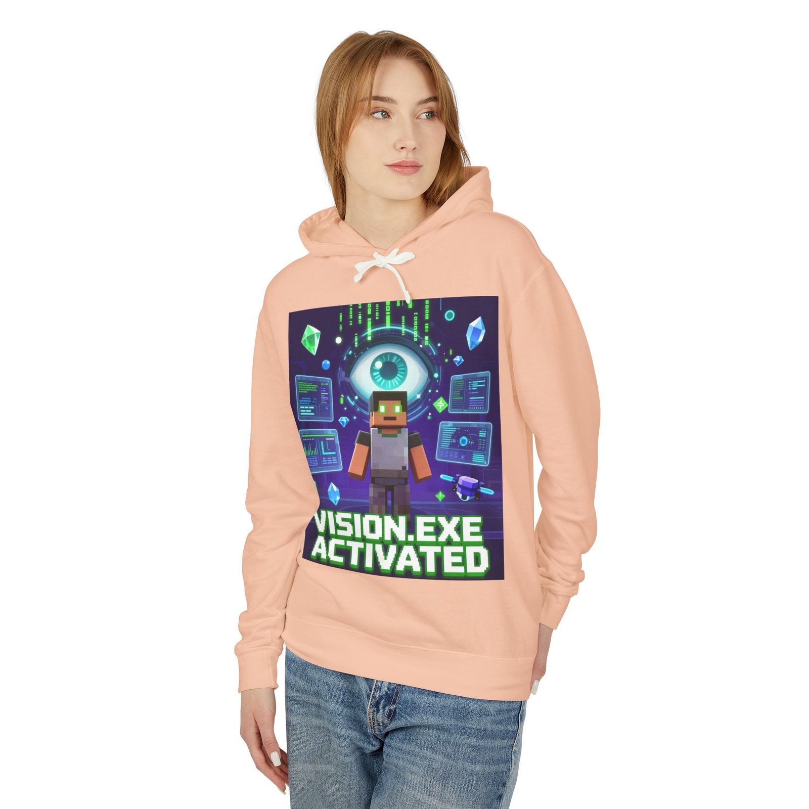 Vision.exe Activated Hoodie — Retro Gamer Tech Graphic Sweatshirt - Image 19