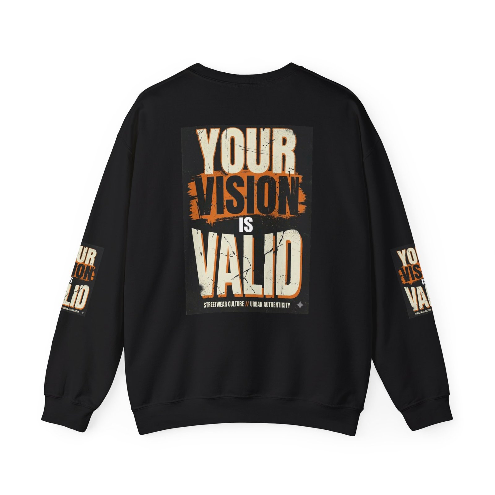 Crewneck Sweatshirt — “Your Vision Is Valid” Inspirational Graphic - Image 18