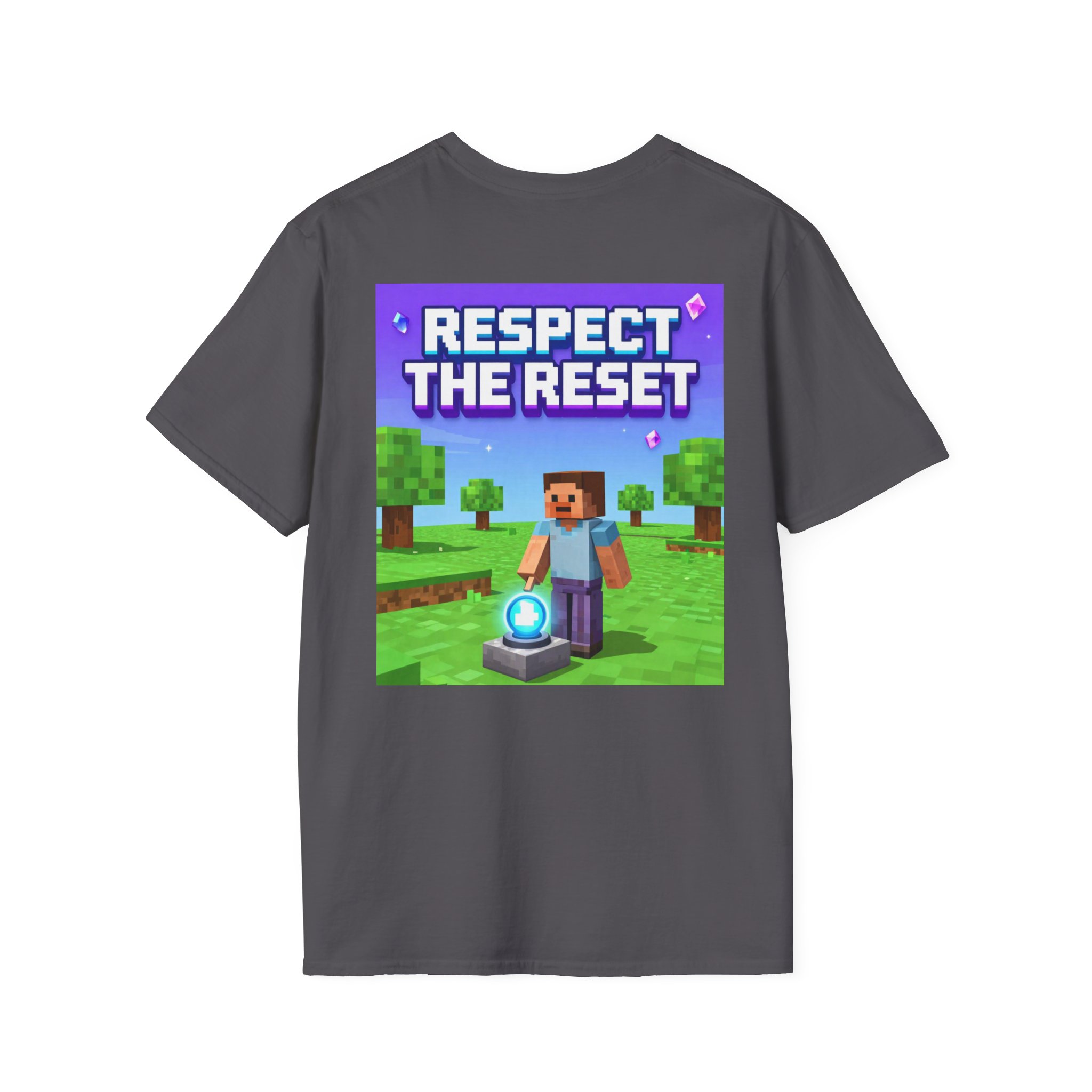 Respect the Reset T-Shirt — Minecraft-Inspired Gamer Tee - Image 36