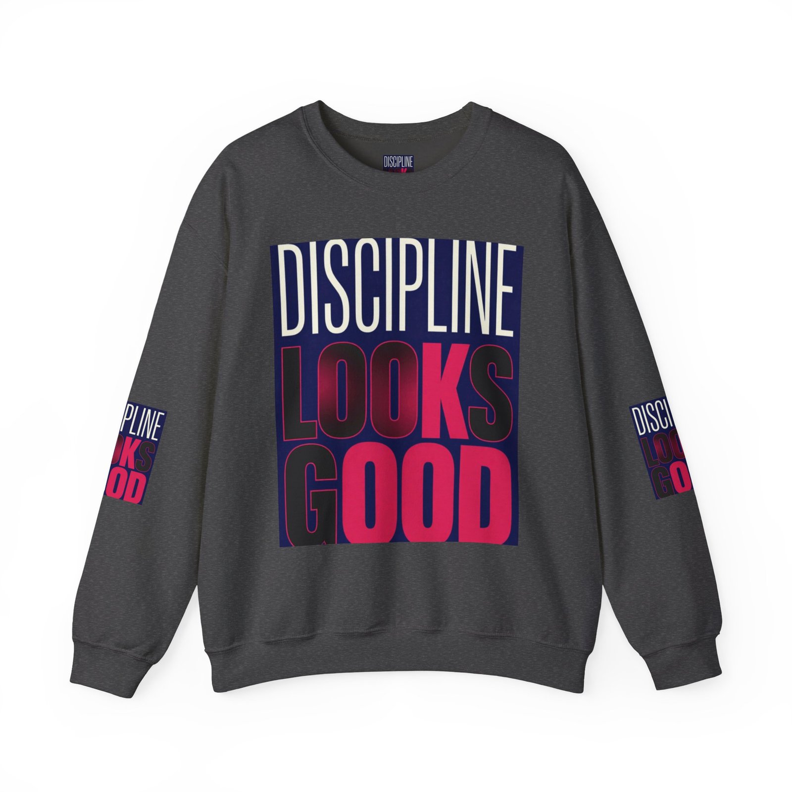 Discipline Looks Good Sweatshirt — Motivational Graphic Crewneck - Image 33