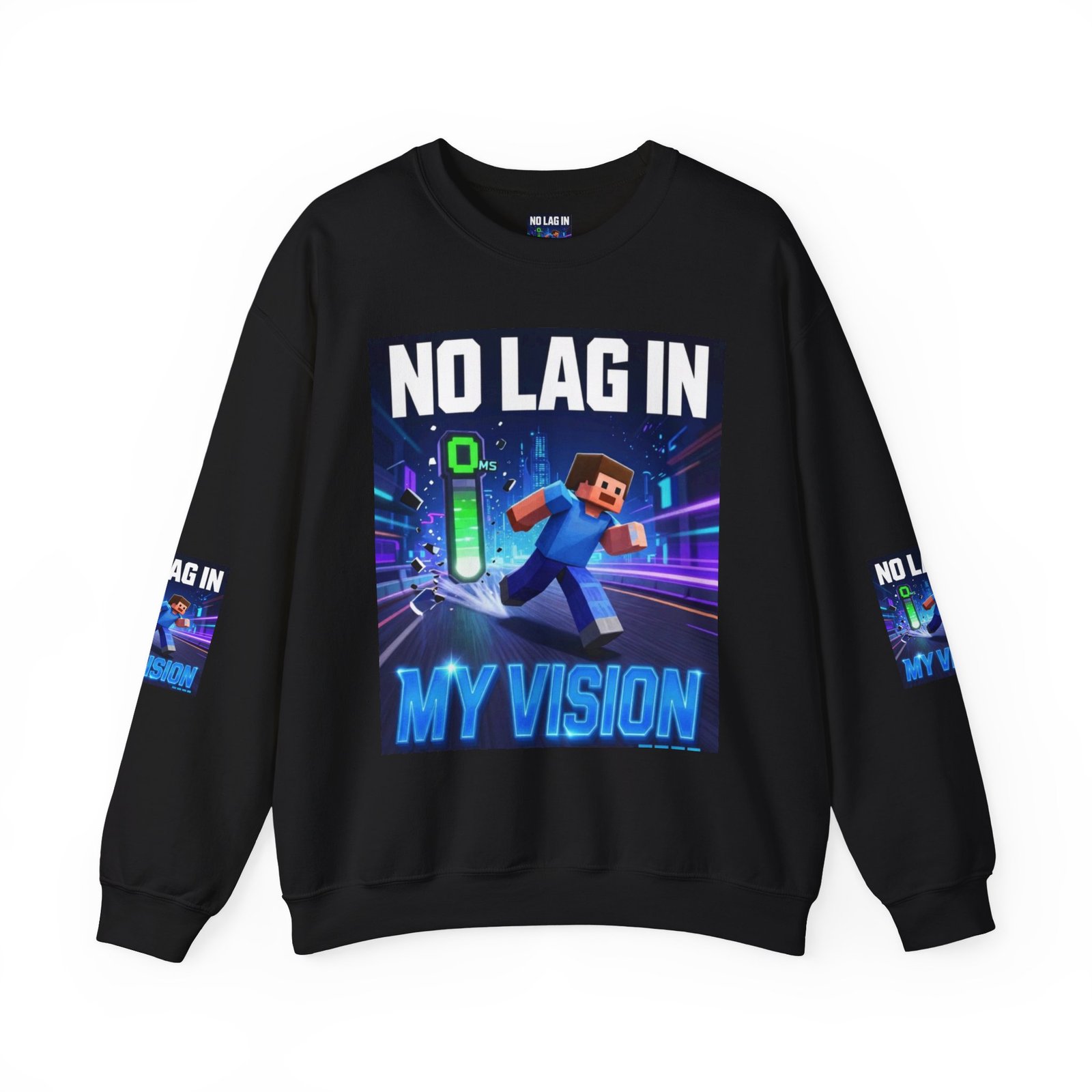 No Lag In My Vision Sweatshirt — Gamer Graphic Crewneck - Image 17