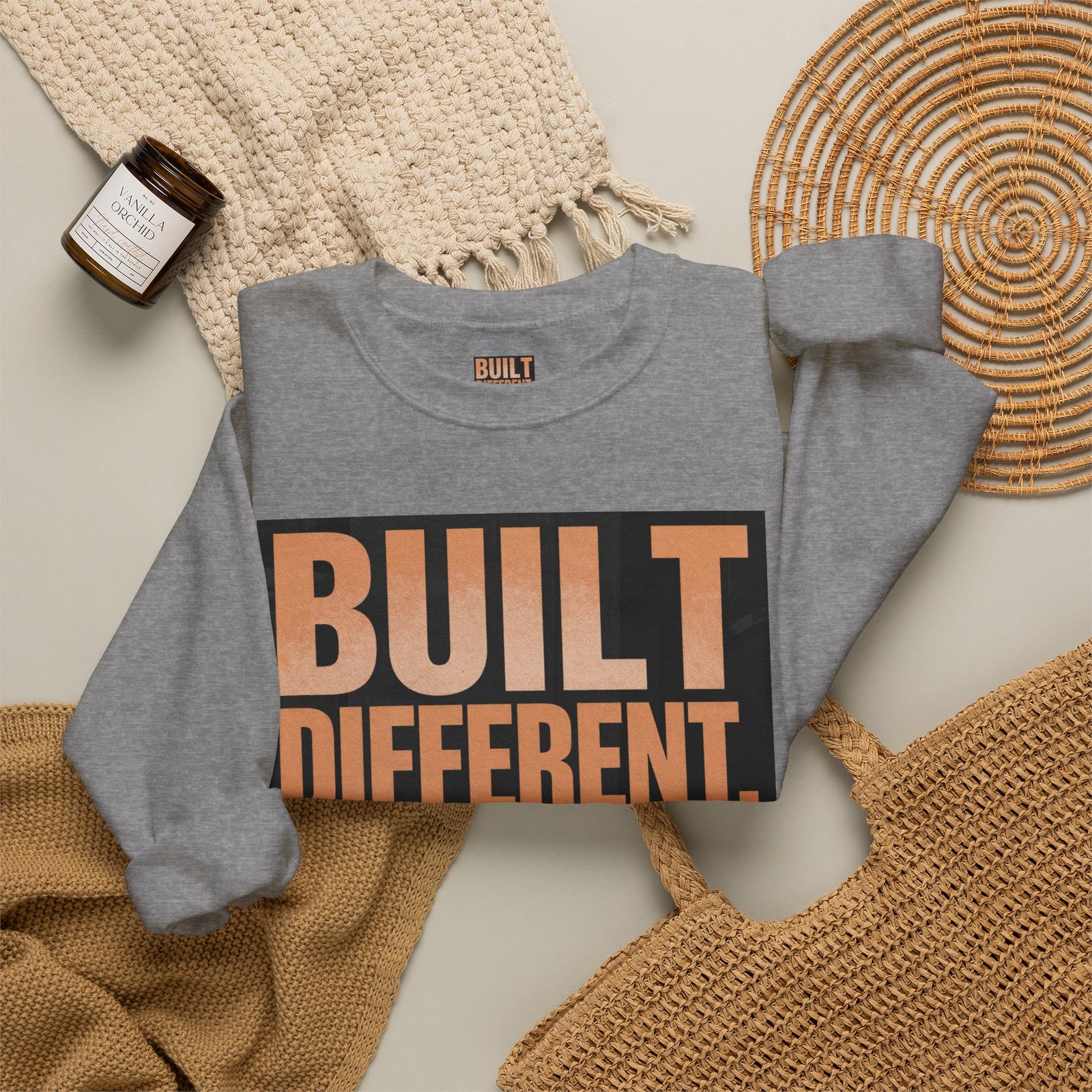 Built Different Crewneck Sweatshirt — "Built Different. Moving Different." Graphic Pullover - Image 32