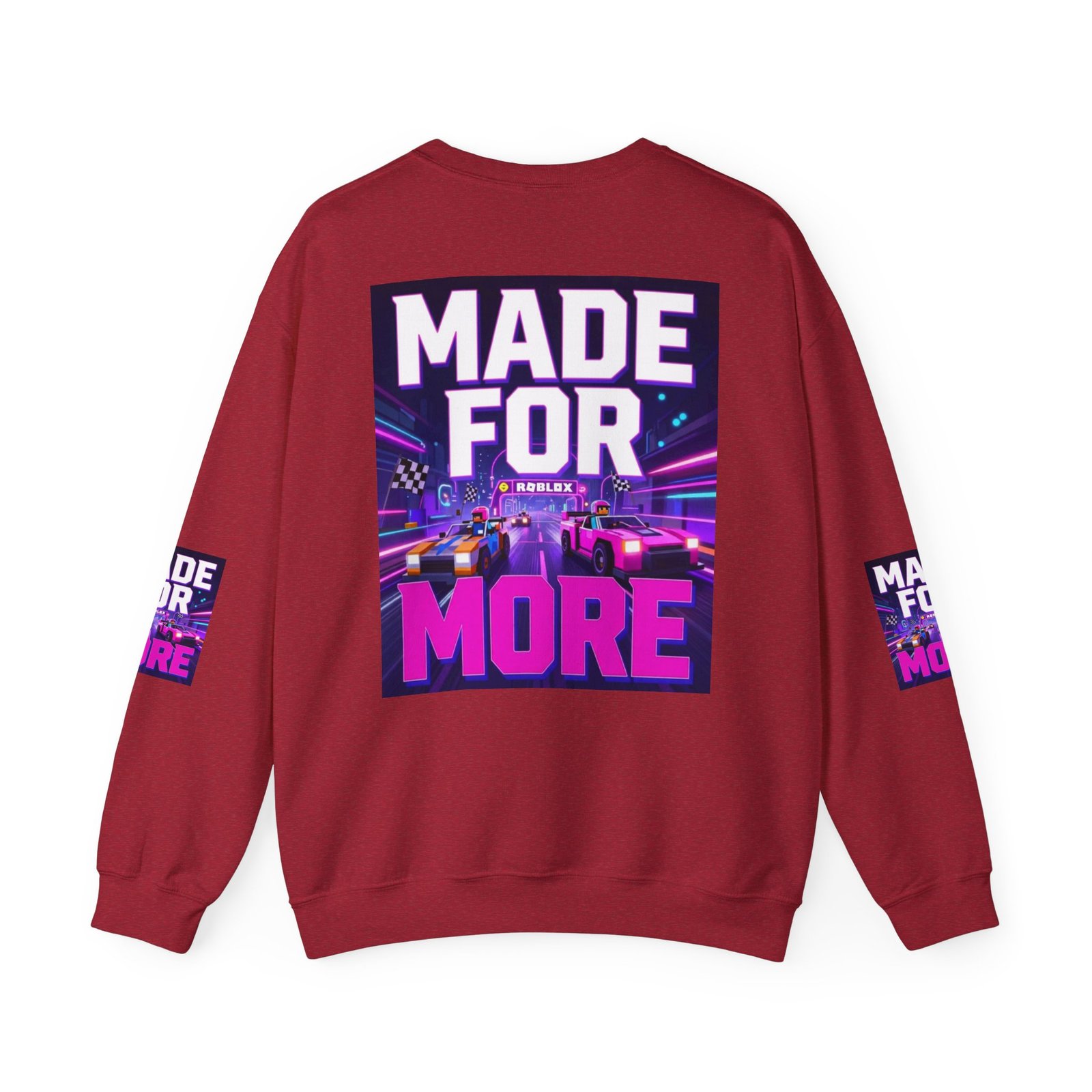 Made For More Sweatshirt — Retro Neon Racing Graphic Crewneck - Image 50