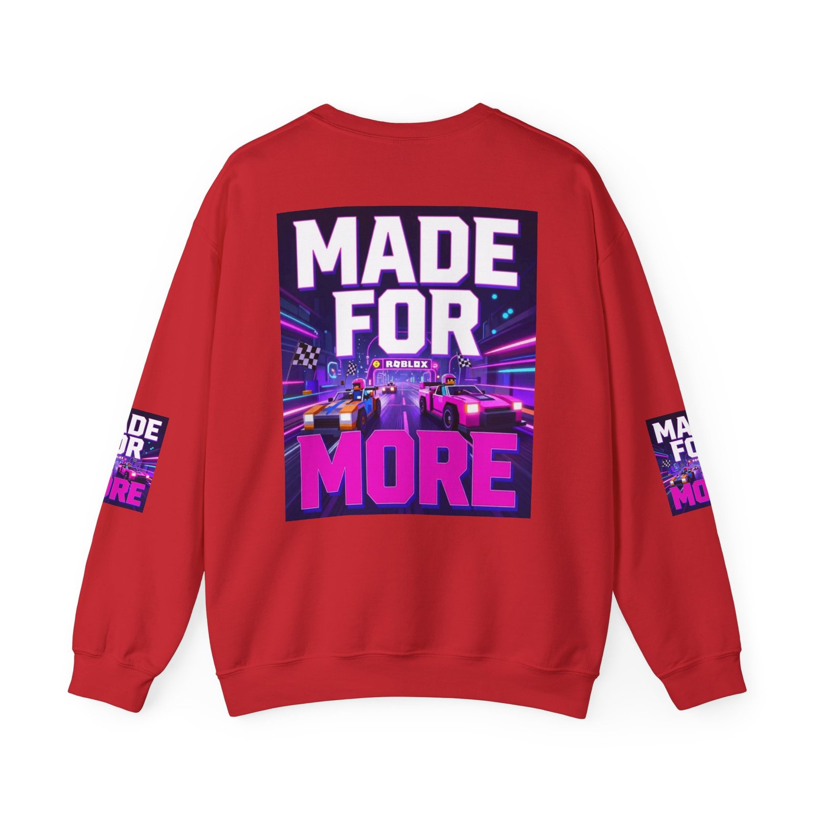Made For More Sweatshirt — Retro Neon Racing Graphic Crewneck - Image 46
