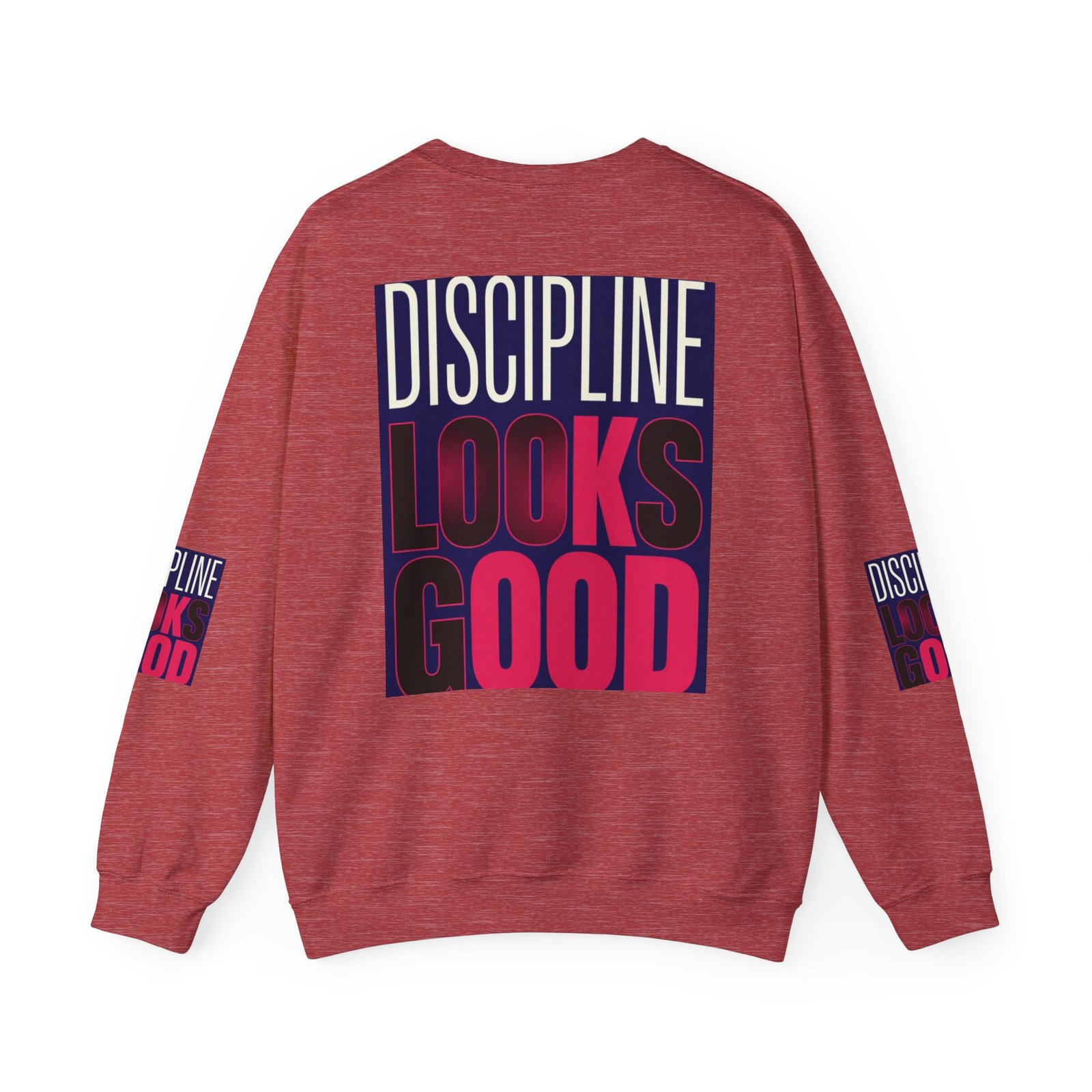 Discipline Looks Good Sweatshirt — Motivational Graphic Crewneck - Image 42