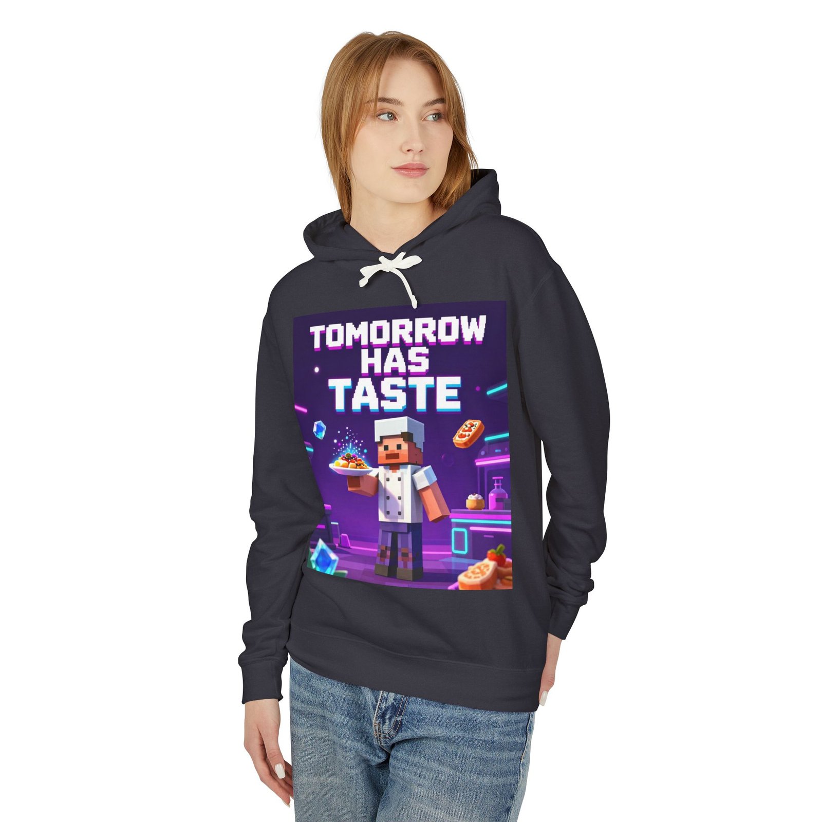 Tomorrow Has Taste Hoodie — Retro Pixel Chef Gaming Sweatshirt - Image 39