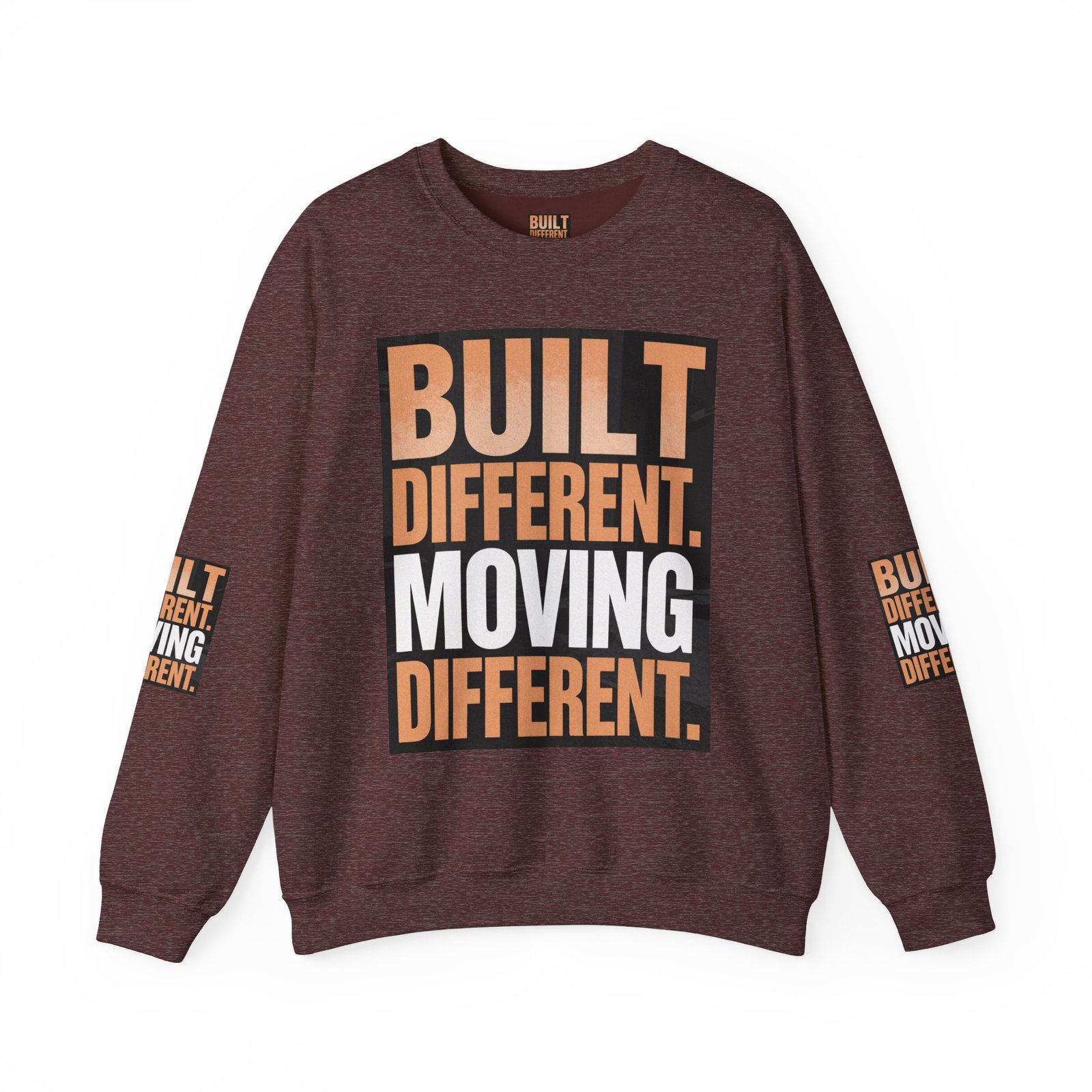 Built Different Crewneck Sweatshirt — "Built Different. Moving Different." Graphic Pullover - Image 13