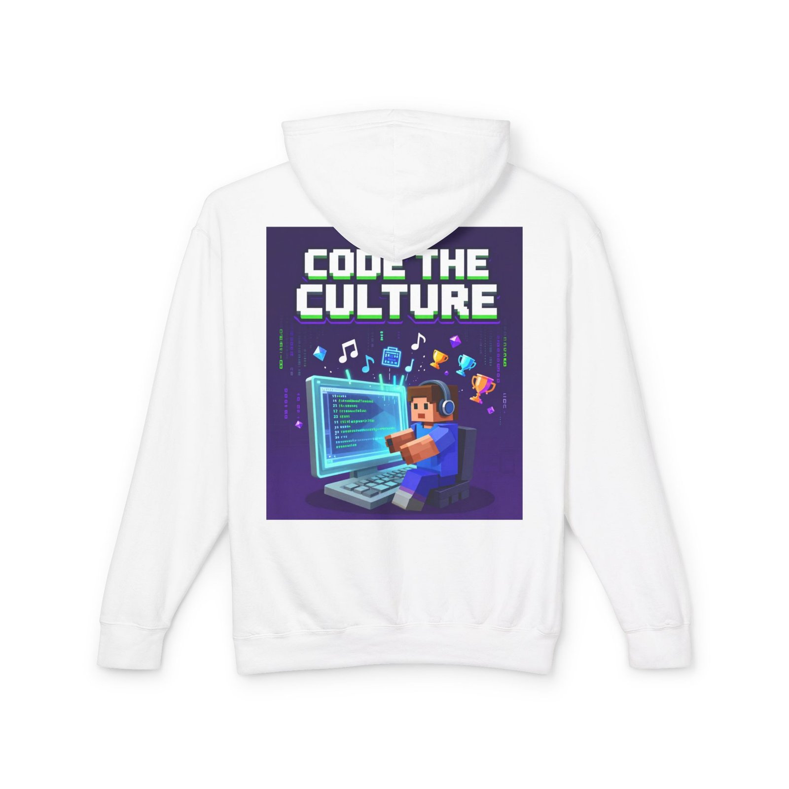 Code the Culture Hoodie — Gamer Programmer Graphic Pullover - Image 6