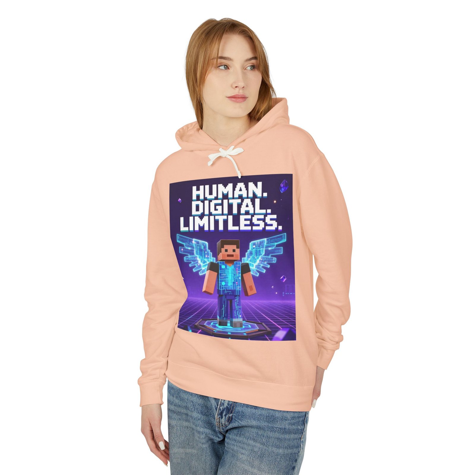 Digital Angel Hoodie — "Human. Digital. Limitless." Gamer Sweatshirt - Image 19