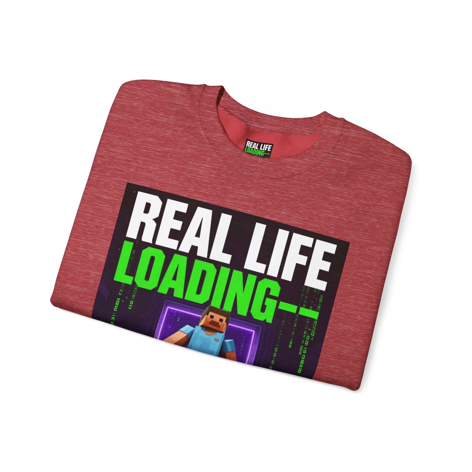 Crewneck Sweatshirt — "Real Life Loading 85%" Gamer Graphic Pullover - Image 43