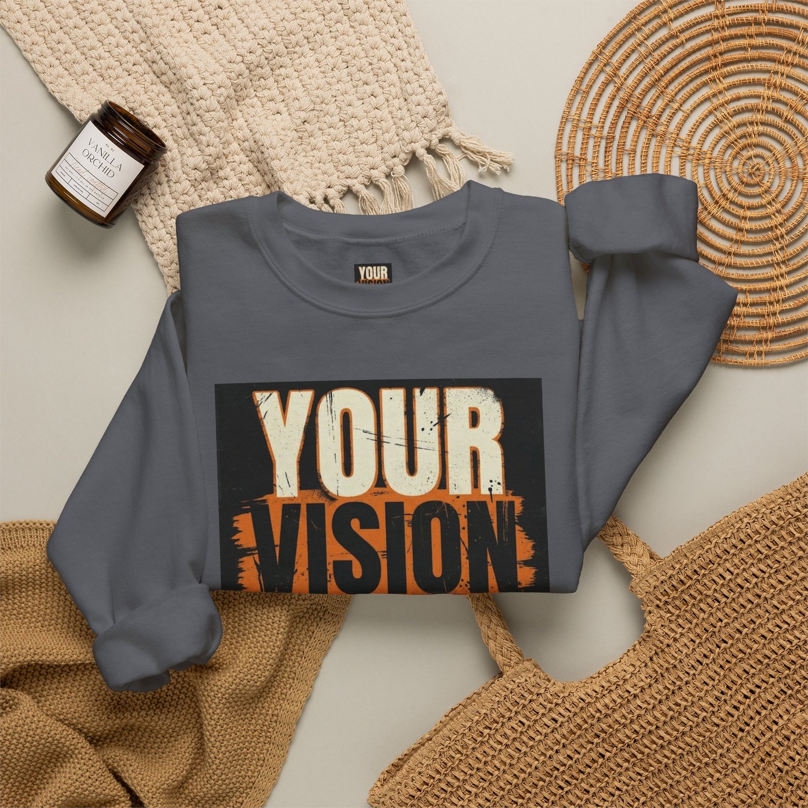 Crewneck Sweatshirt — “Your Vision Is Valid” Inspirational Graphic - Image 40