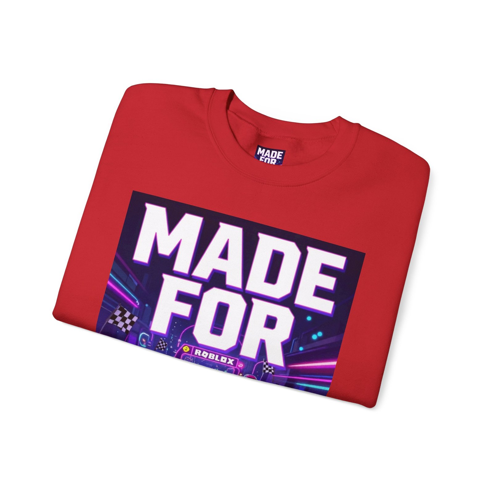 Made For More Sweatshirt — Retro Neon Racing Graphic Crewneck - Image 47