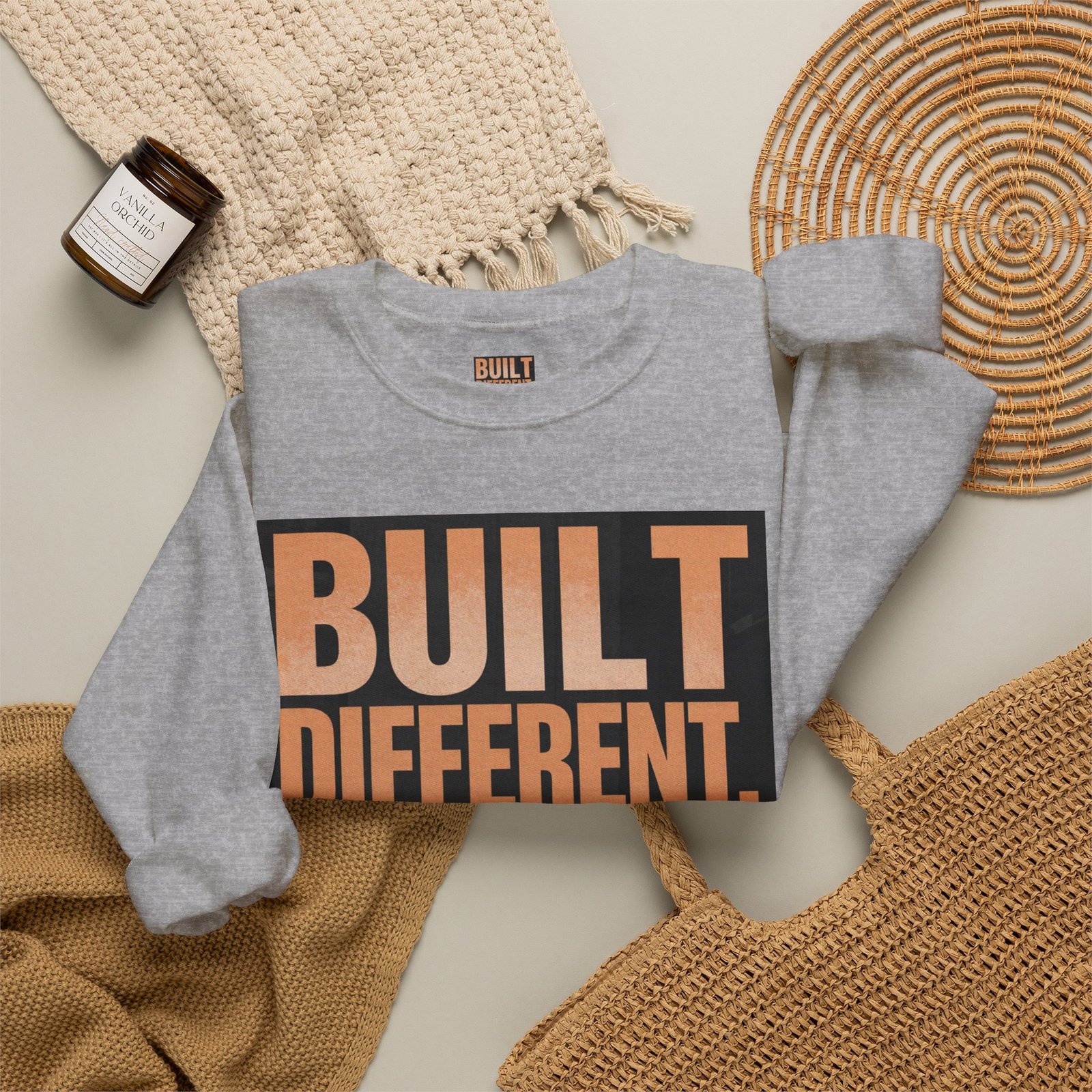 Built Different Crewneck Sweatshirt — "Built Different. Moving Different." Graphic Pullover - Image 24