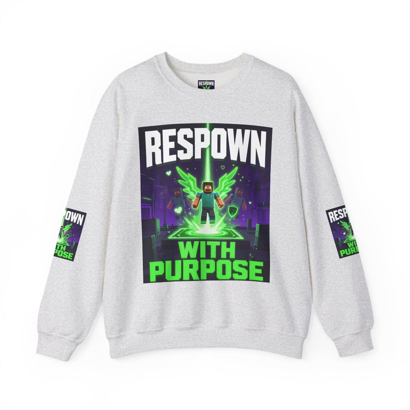 Respawn With Purpose Crewneck Sweatshirt — Gaming Graphic Pullover - Image 5
