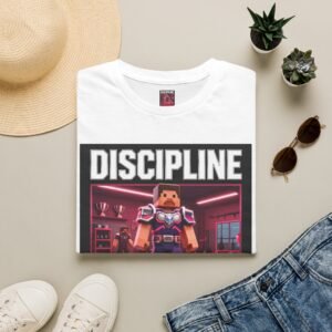 T‑Shirt — 'DISCIPLINE Looks Good' Gamer Pixel Armor Tee