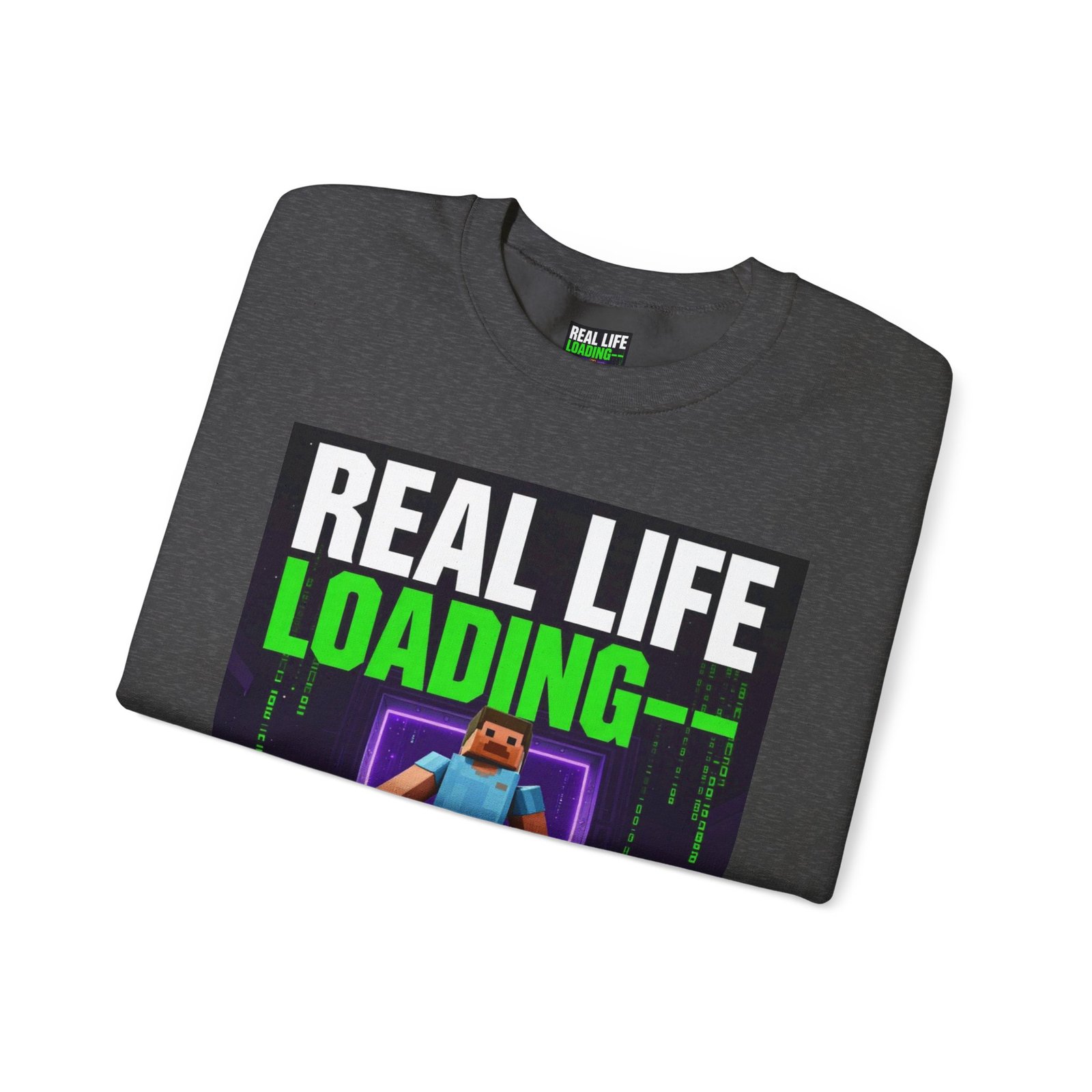 Crewneck Sweatshirt — "Real Life Loading 85%" Gamer Graphic Pullover - Image 35