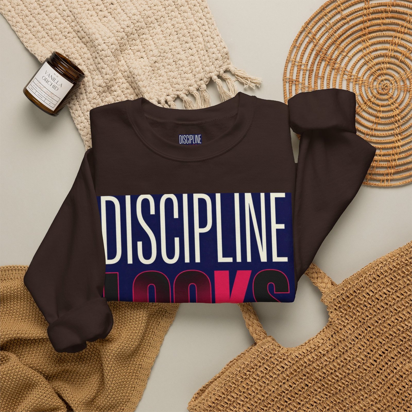 Discipline Looks Good Sweatshirt — Motivational Graphic Crewneck - Image 28