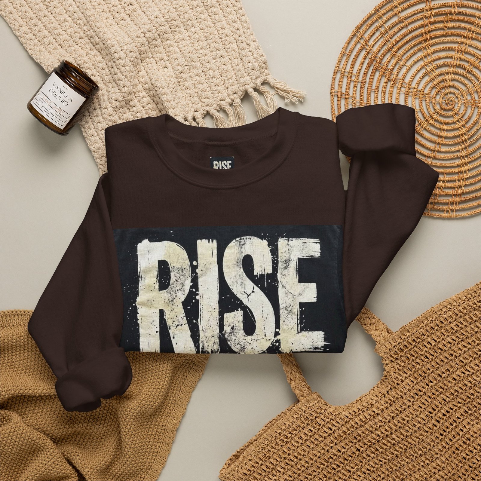 Crewneck Sweatshirt — "RISE WITHOUT PERMISSION" Bold Graphic - Image 28