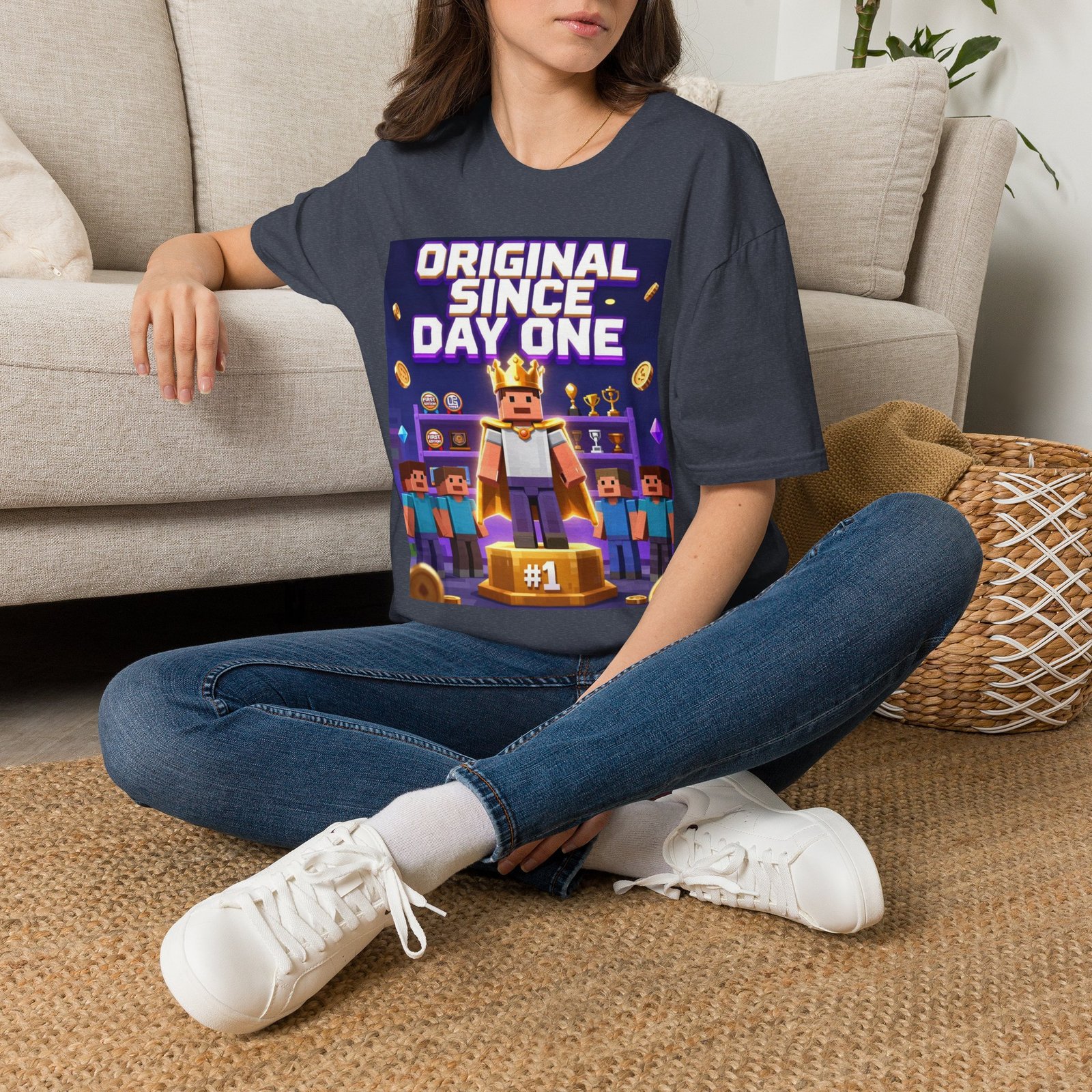 Original Since Day One T‑Shirt — Gamer Retro Crown Design - Image 42