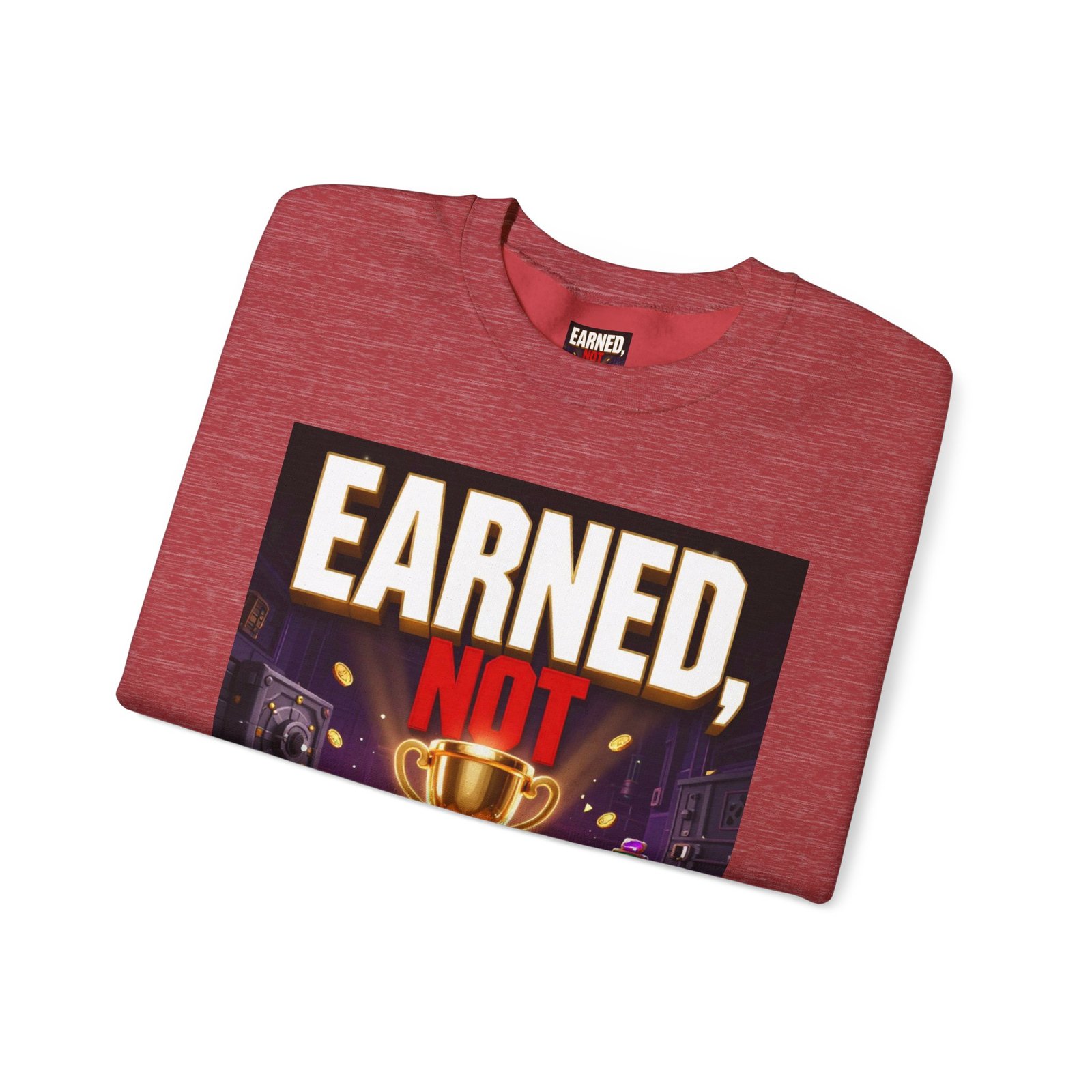 Crewneck Sweatshirt — "Earned, Not Explained" Trophy Graphic - Image 43