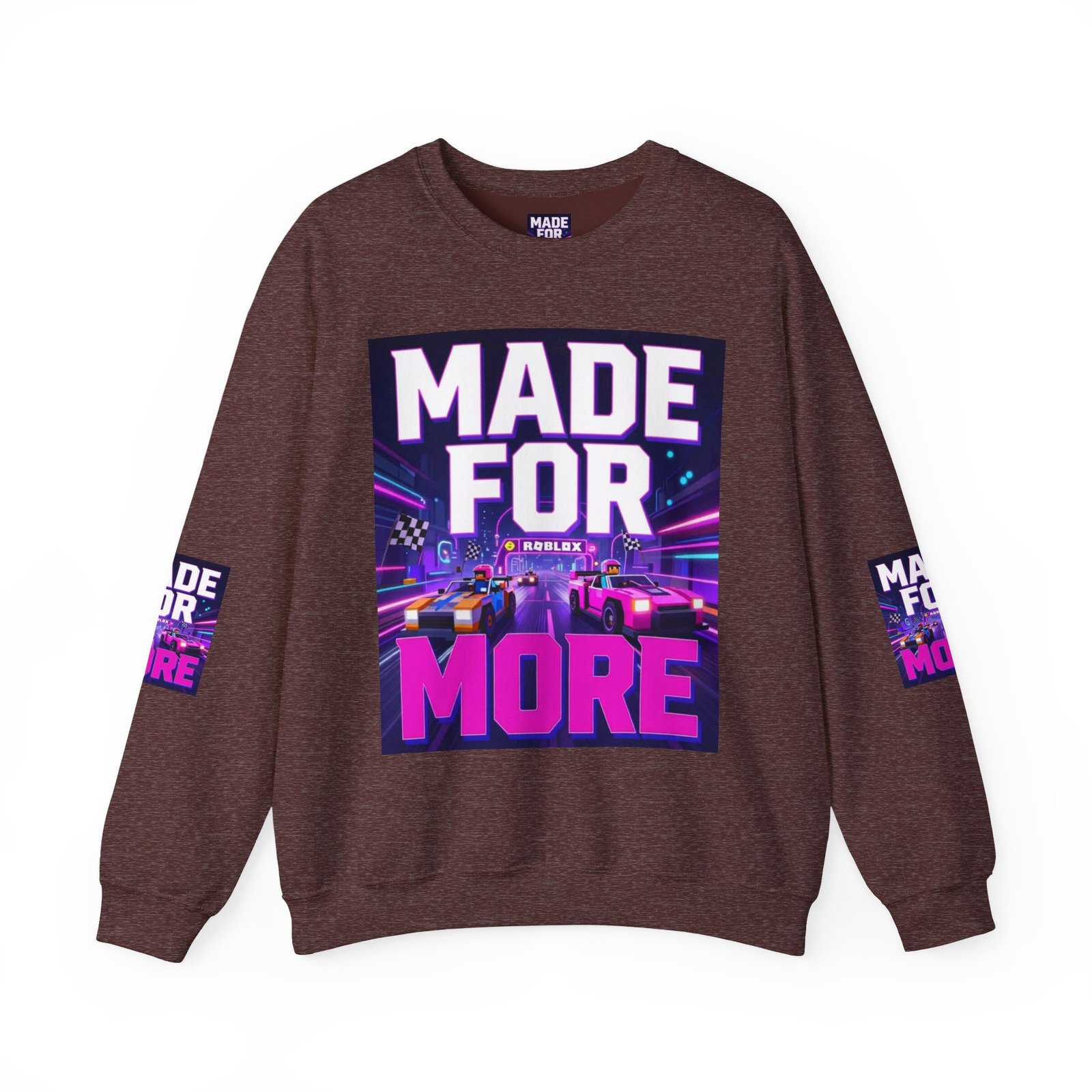 Made For More Sweatshirt — Retro Neon Racing Graphic Crewneck - Image 13