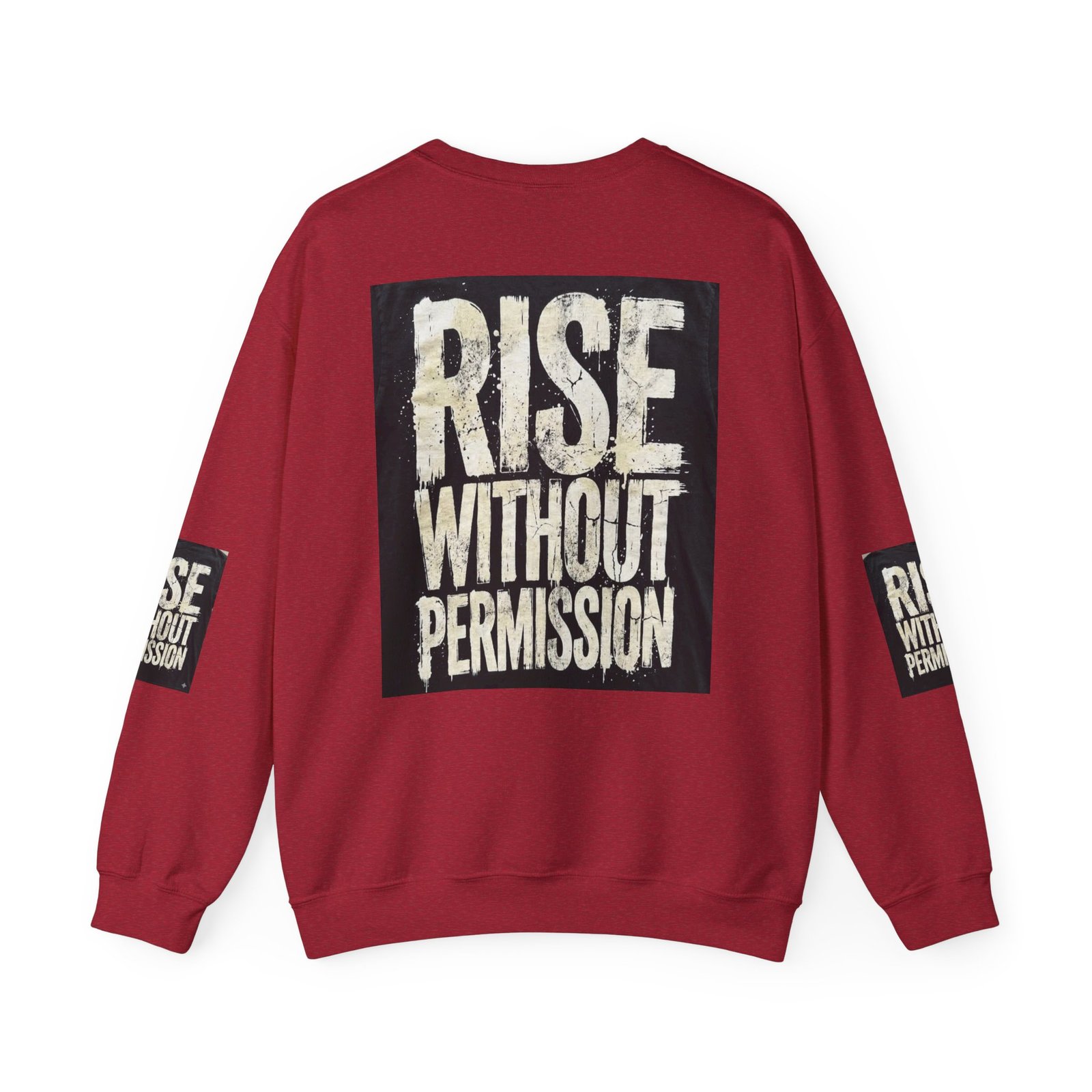Crewneck Sweatshirt — "RISE WITHOUT PERMISSION" Bold Graphic - Image 50