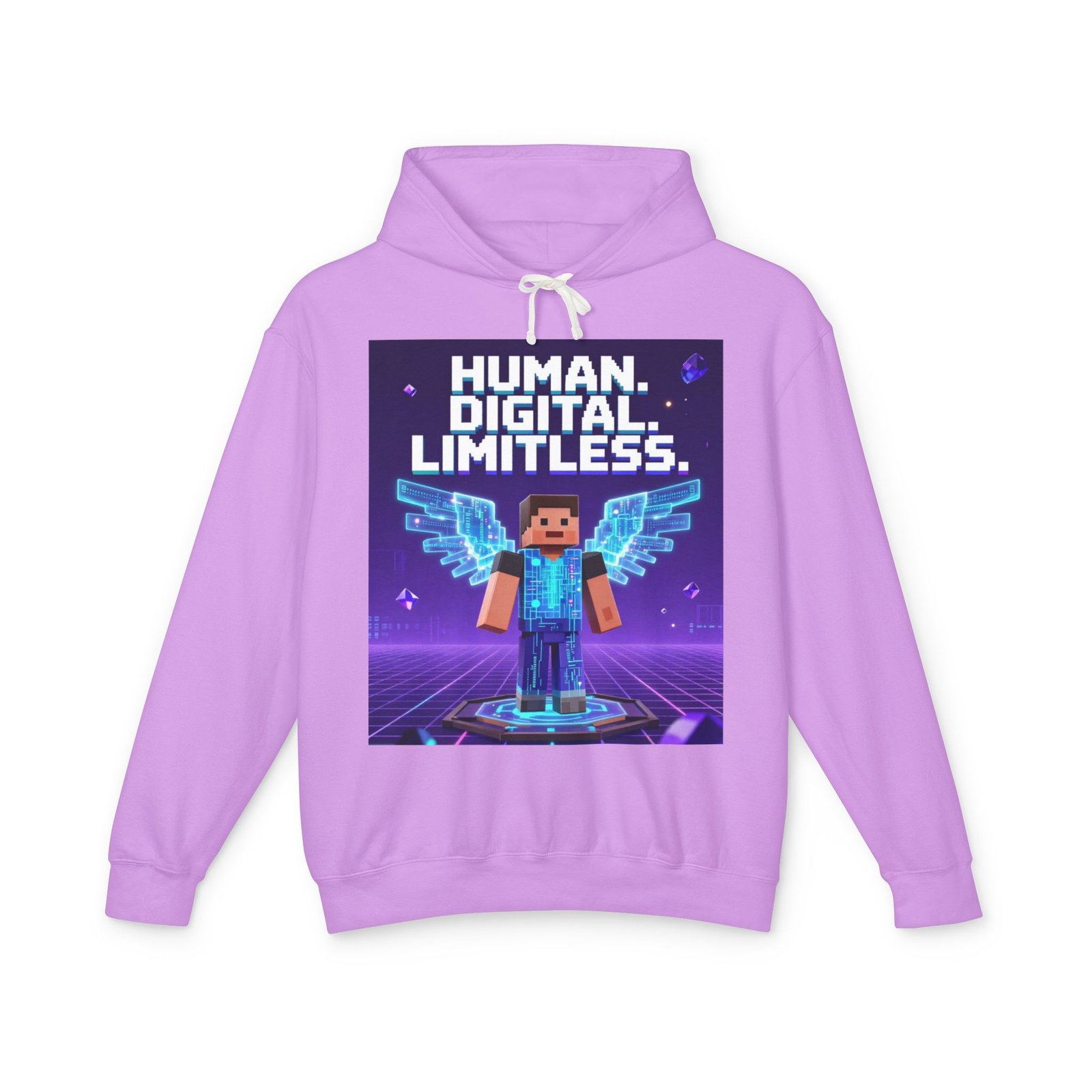 Digital Angel Hoodie — "Human. Digital. Limitless." Gamer Sweatshirt - Image 13