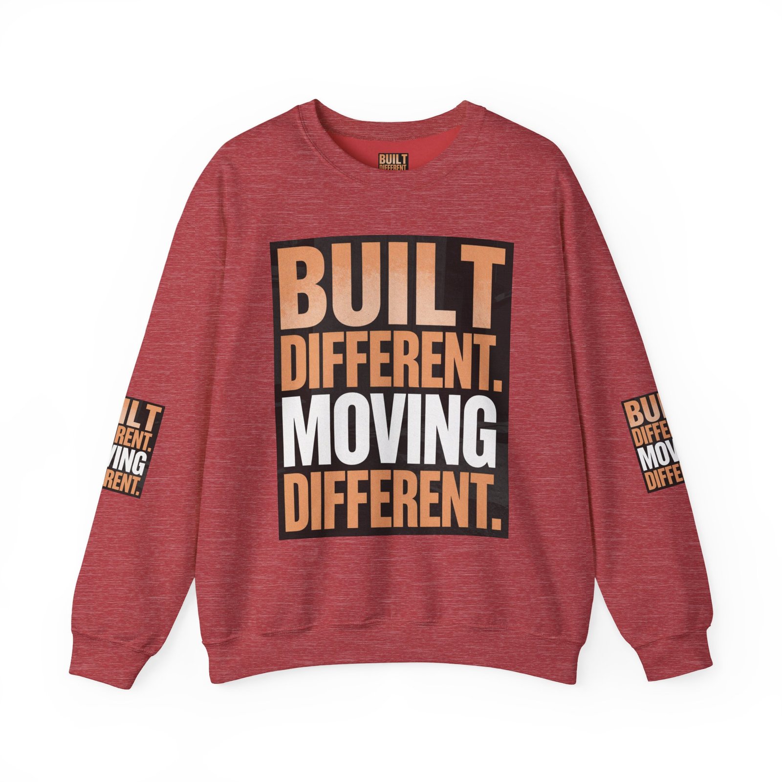 Built Different Crewneck Sweatshirt — "Built Different. Moving Different." Graphic Pullover - Image 41