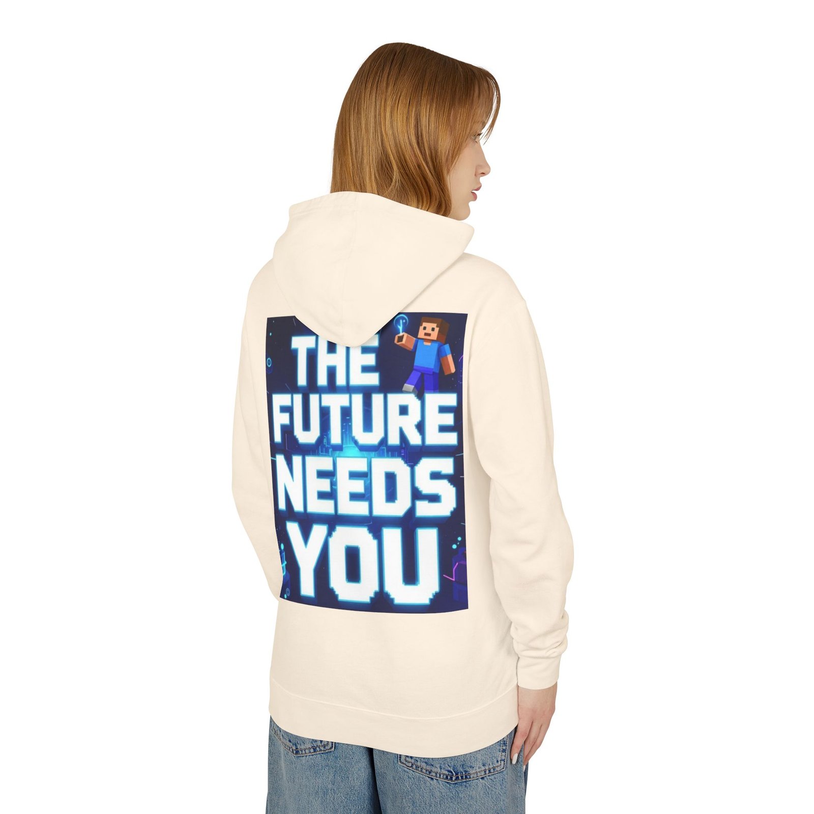 Hoodie — "The Future Needs You" Motivational Graphic Hoodie - Image 4