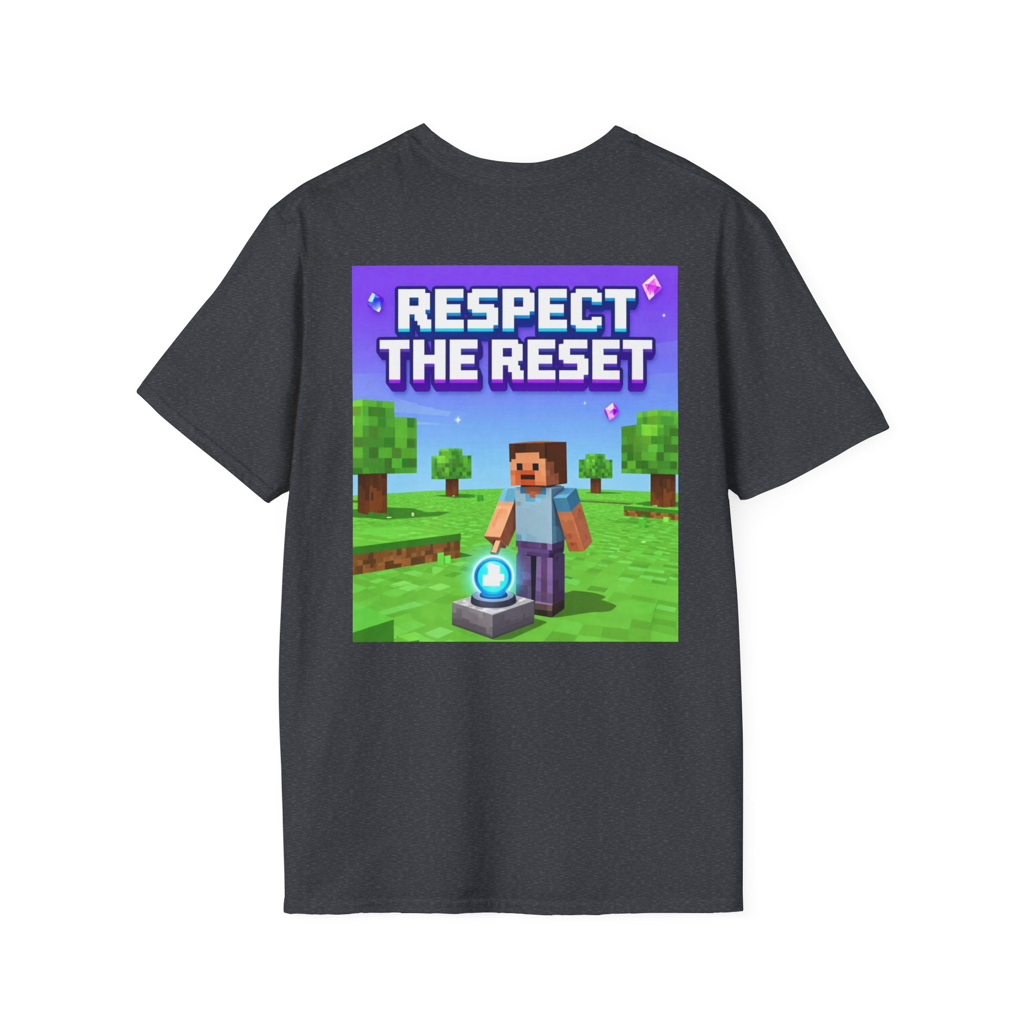 Respect the Reset T-Shirt — Minecraft-Inspired Gamer Tee - Image 40