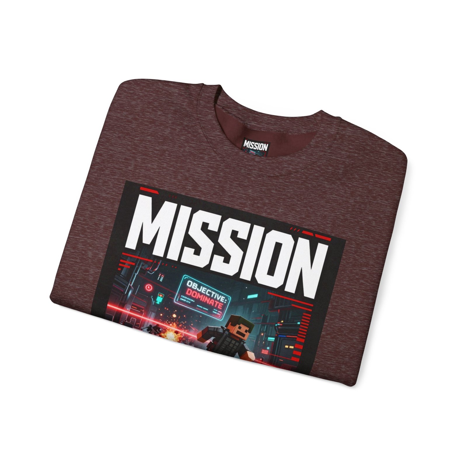 Mission Mode Crewneck Sweatshirt — Gaming Graphic Streetwear - Image 15