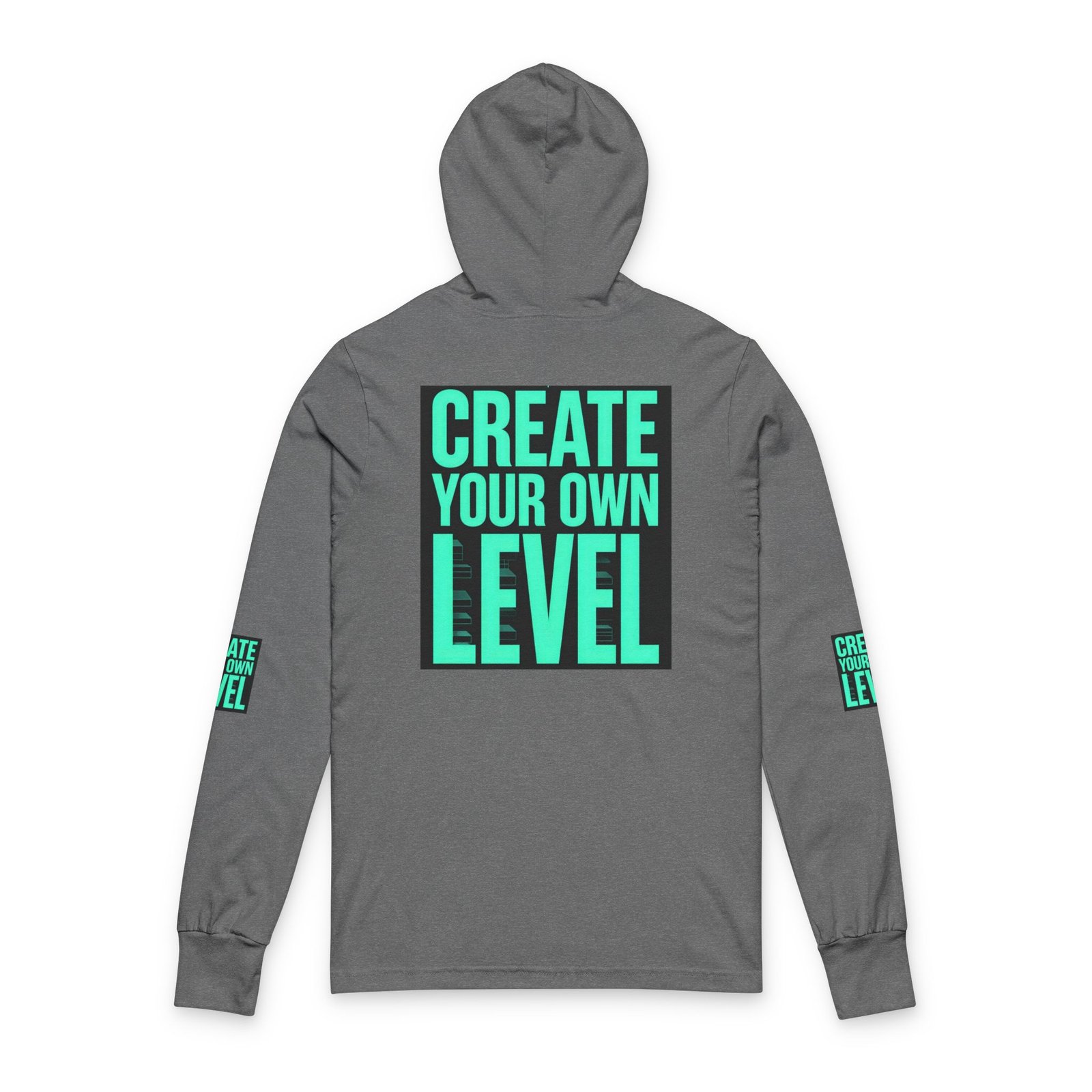Create Your Own Level Hooded Long Sleeve Tee - Image 8