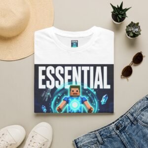 Essential Energy T‑Shirt — Gamer Pixel Hero Tee