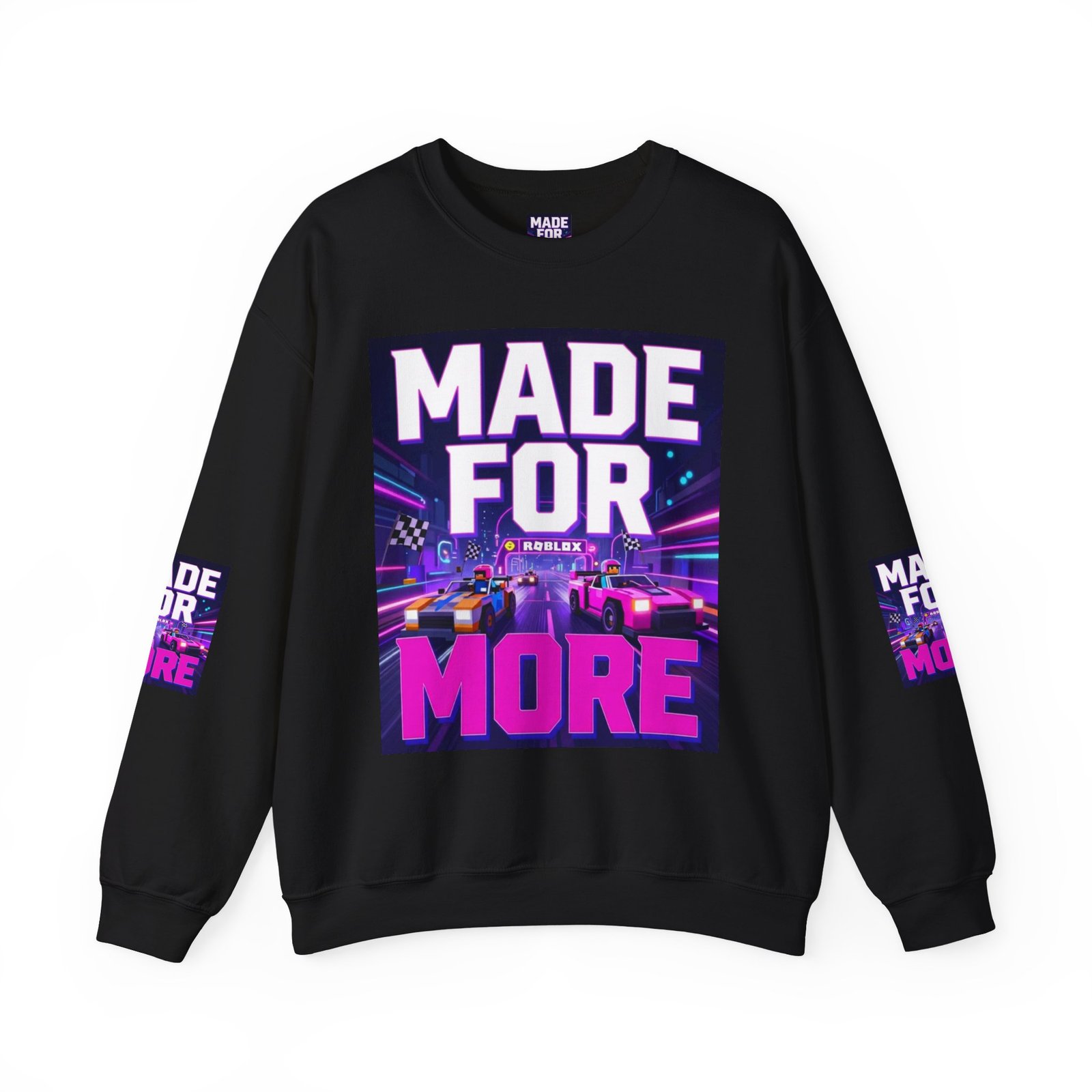 Made For More Sweatshirt — Retro Neon Racing Graphic Crewneck - Image 17