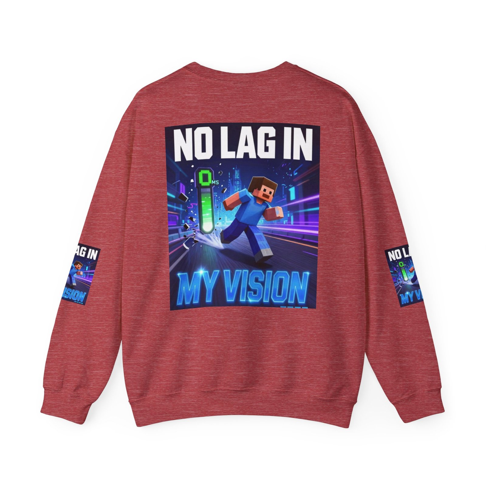 No Lag In My Vision Sweatshirt — Gamer Graphic Crewneck - Image 42