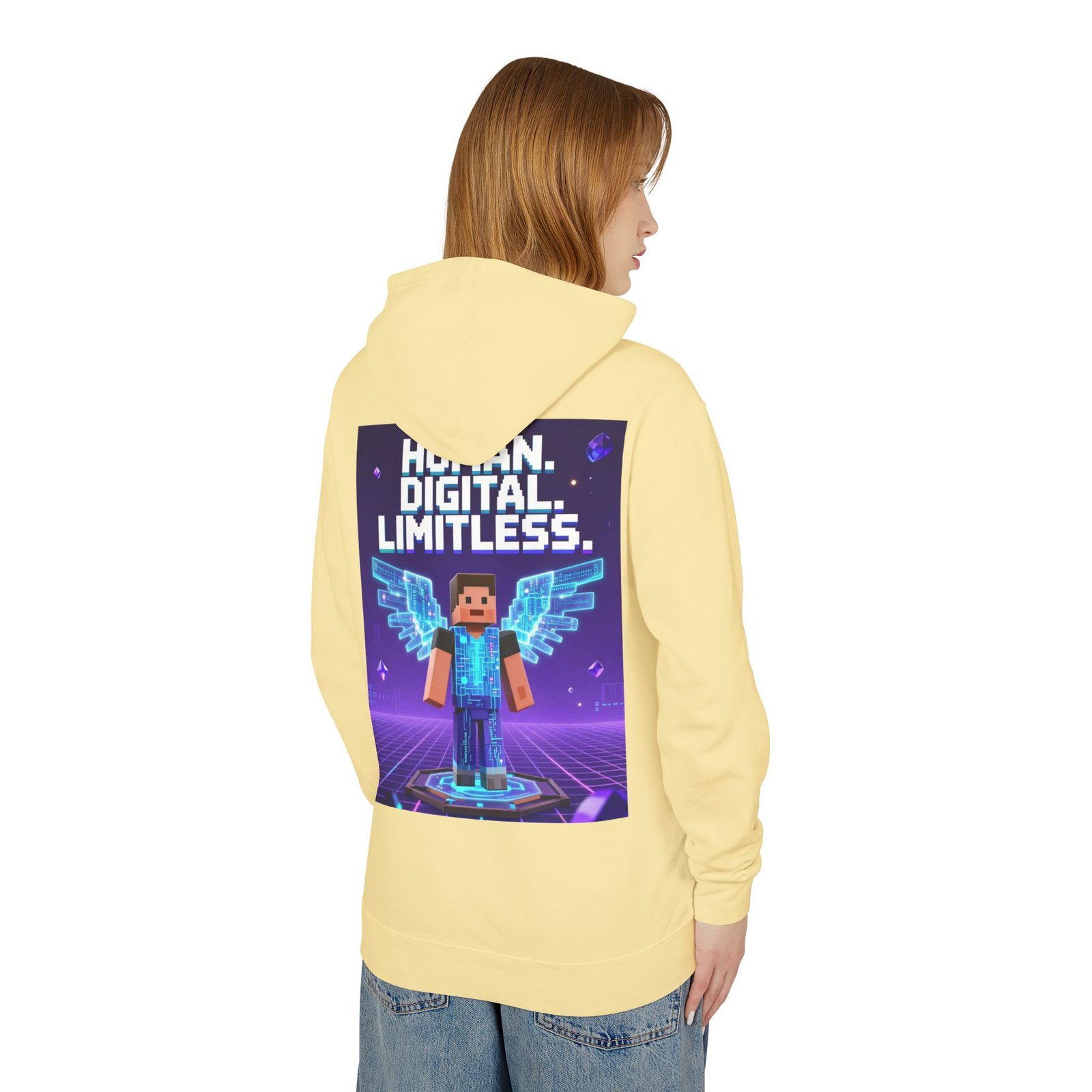 Digital Angel Hoodie — "Human. Digital. Limitless." Gamer Sweatshirt - Image 28