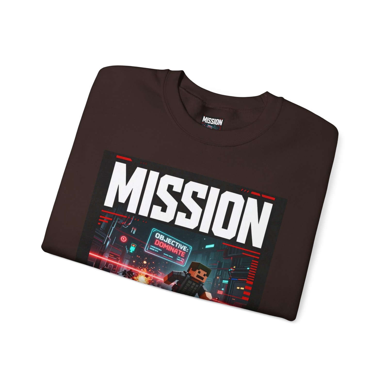 Mission Mode Crewneck Sweatshirt — Gaming Graphic Streetwear - Image 27