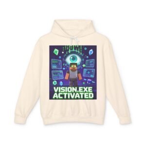 Vision.exe Activated Hoodie — Retro Gamer Tech Graphic Sweatshirt
