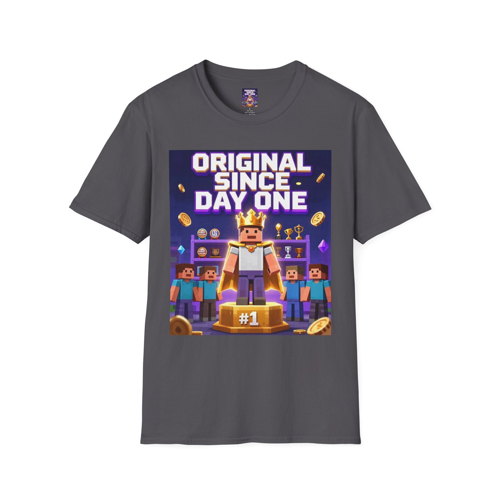 Original Since Day One T‑Shirt — Gamer Retro Crown Design - Image 35