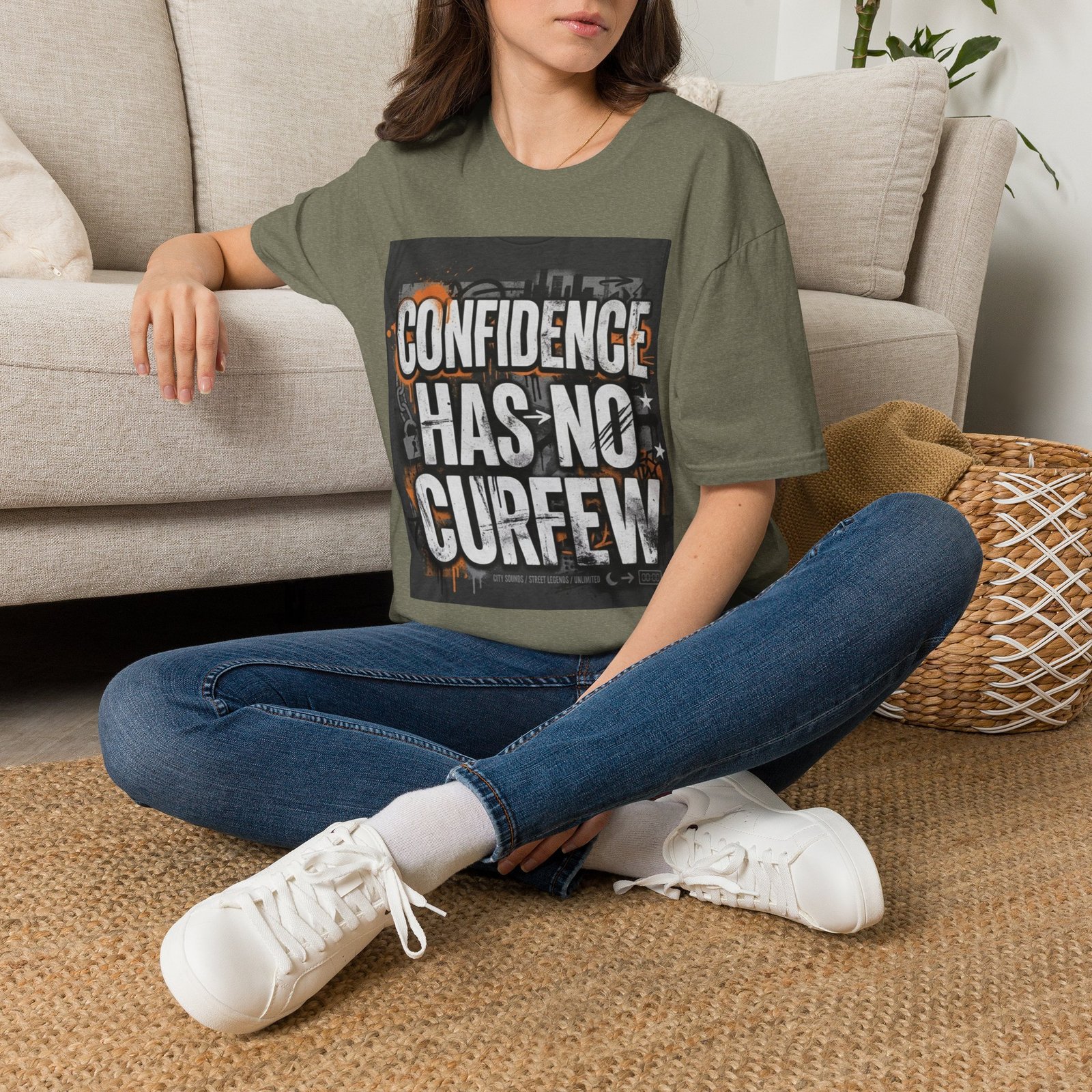 Confidence Has No Curfew T-Shirt — Empowering Urban Graphic Tee - Image 18